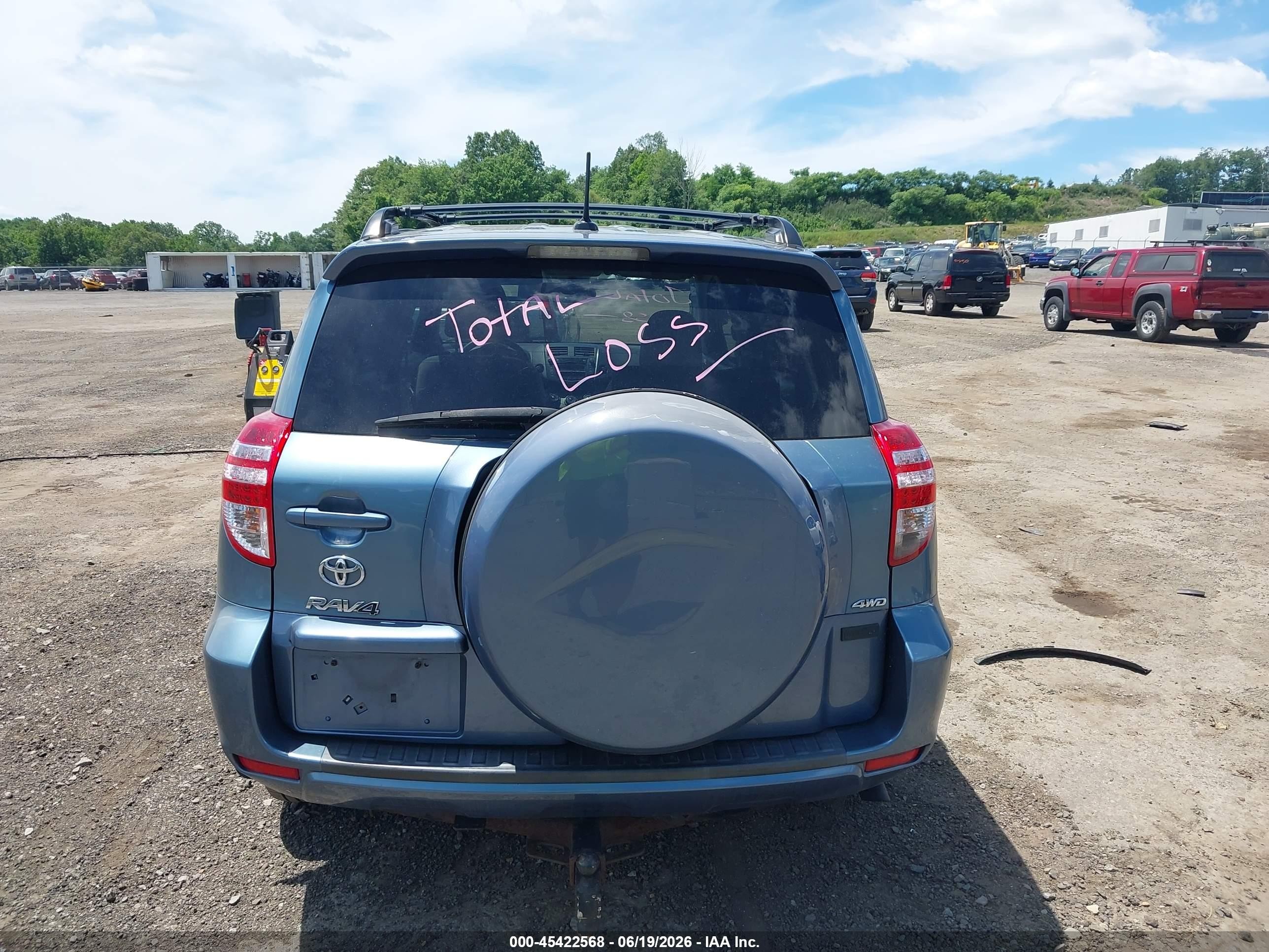 2011 Toyota Rav4   Light Blue vin: 2T3BF4DV1BW103267