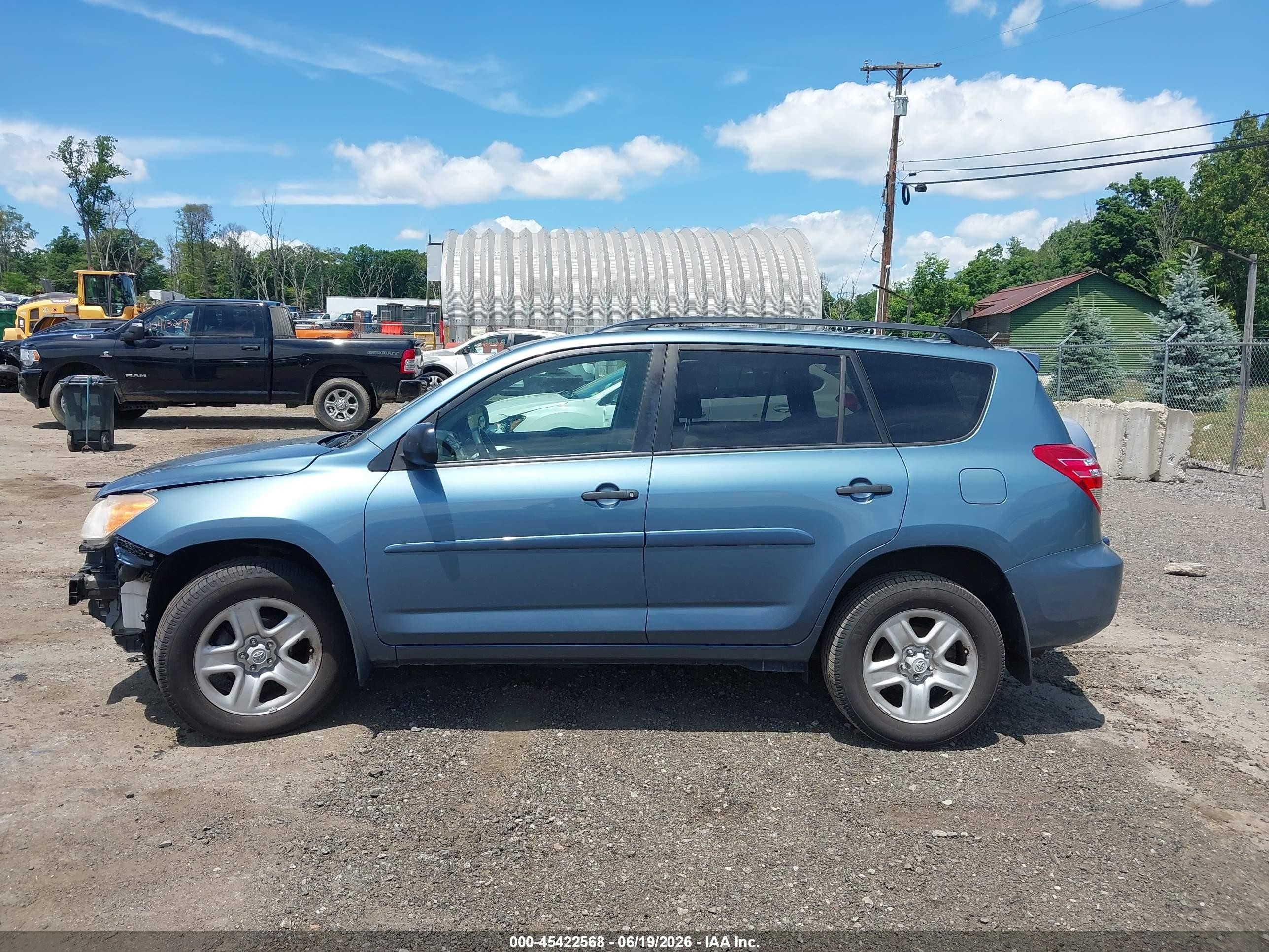 2011 Toyota Rav4   Light Blue vin: 2T3BF4DV1BW103267