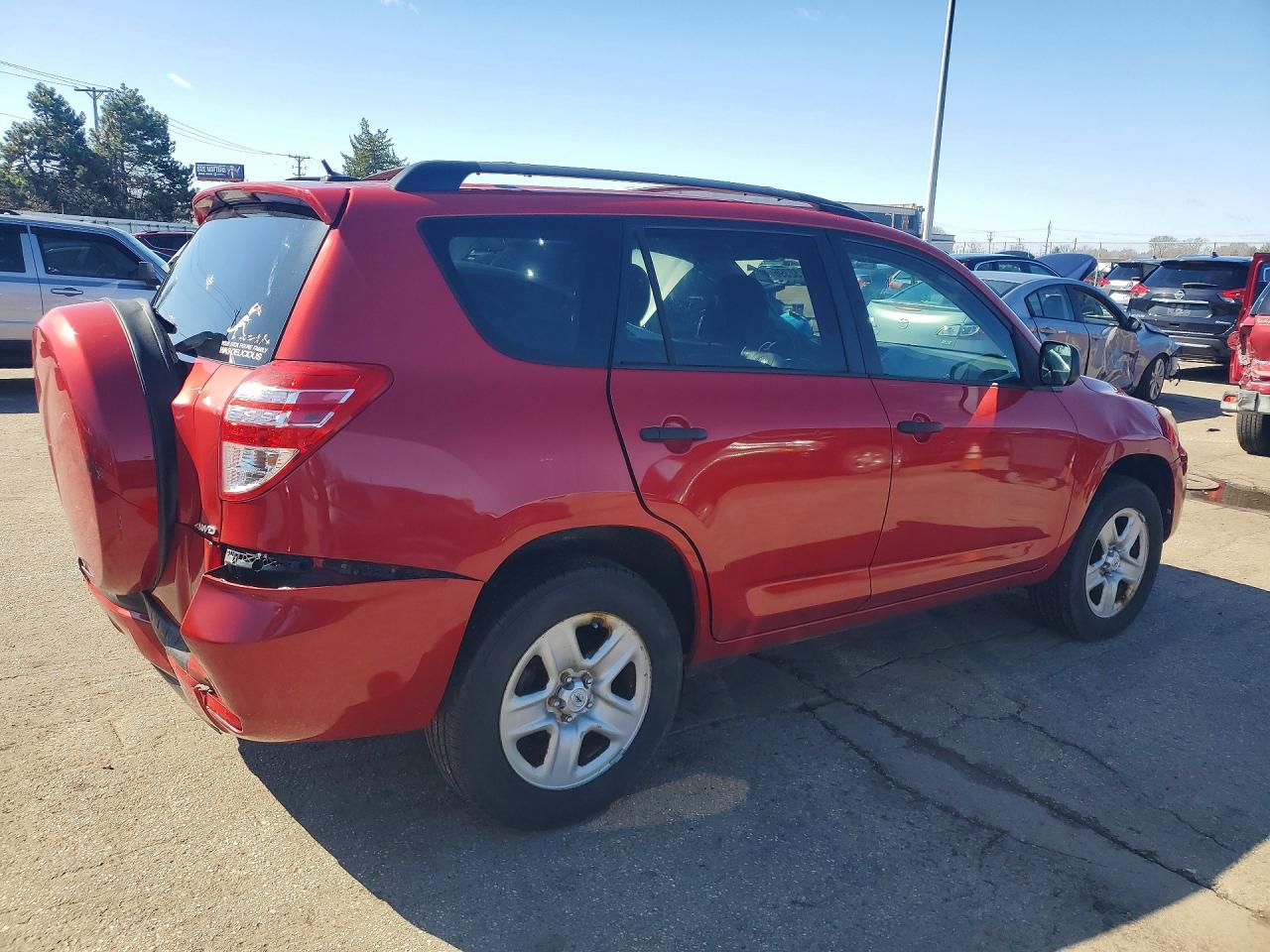 2011 Toyota Rav4 Base Red vin: 2T3BF4DV1BW135362