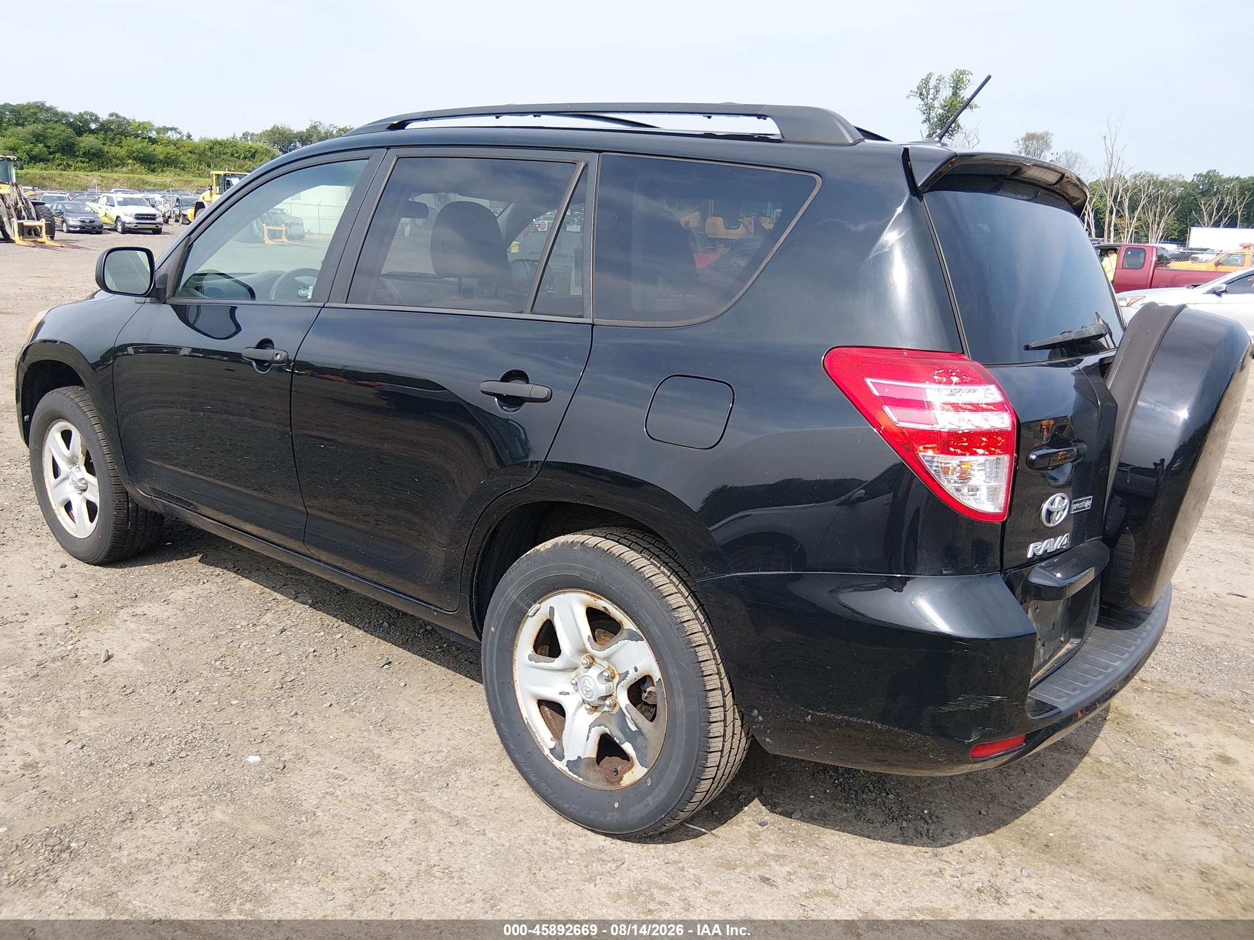 2011 Toyota Rav4   Черный vin: 2T3BF4DV1BW173836