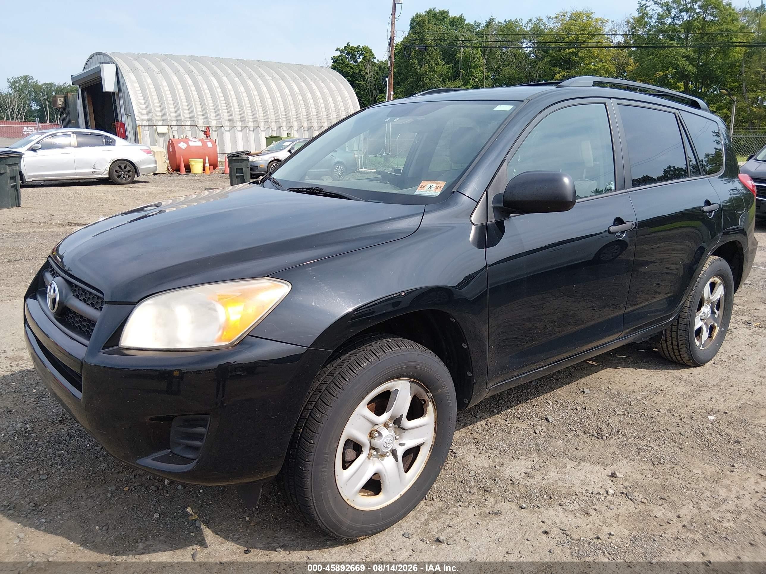 2011 Toyota Rav4   Черный vin: 2T3BF4DV1BW173836