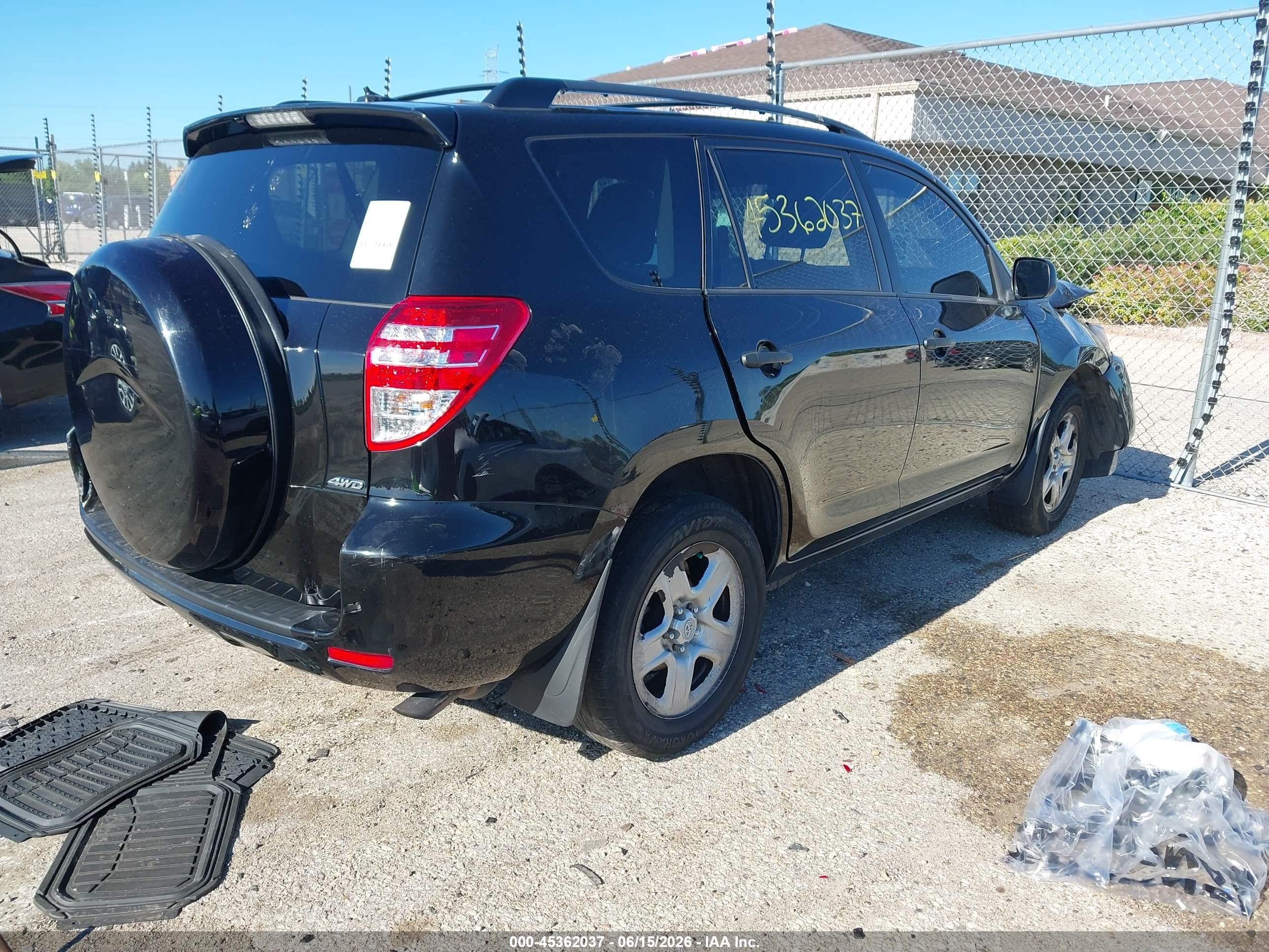 2012 Toyota Rav4 Black vin: 2T3BF4DV1CW209459