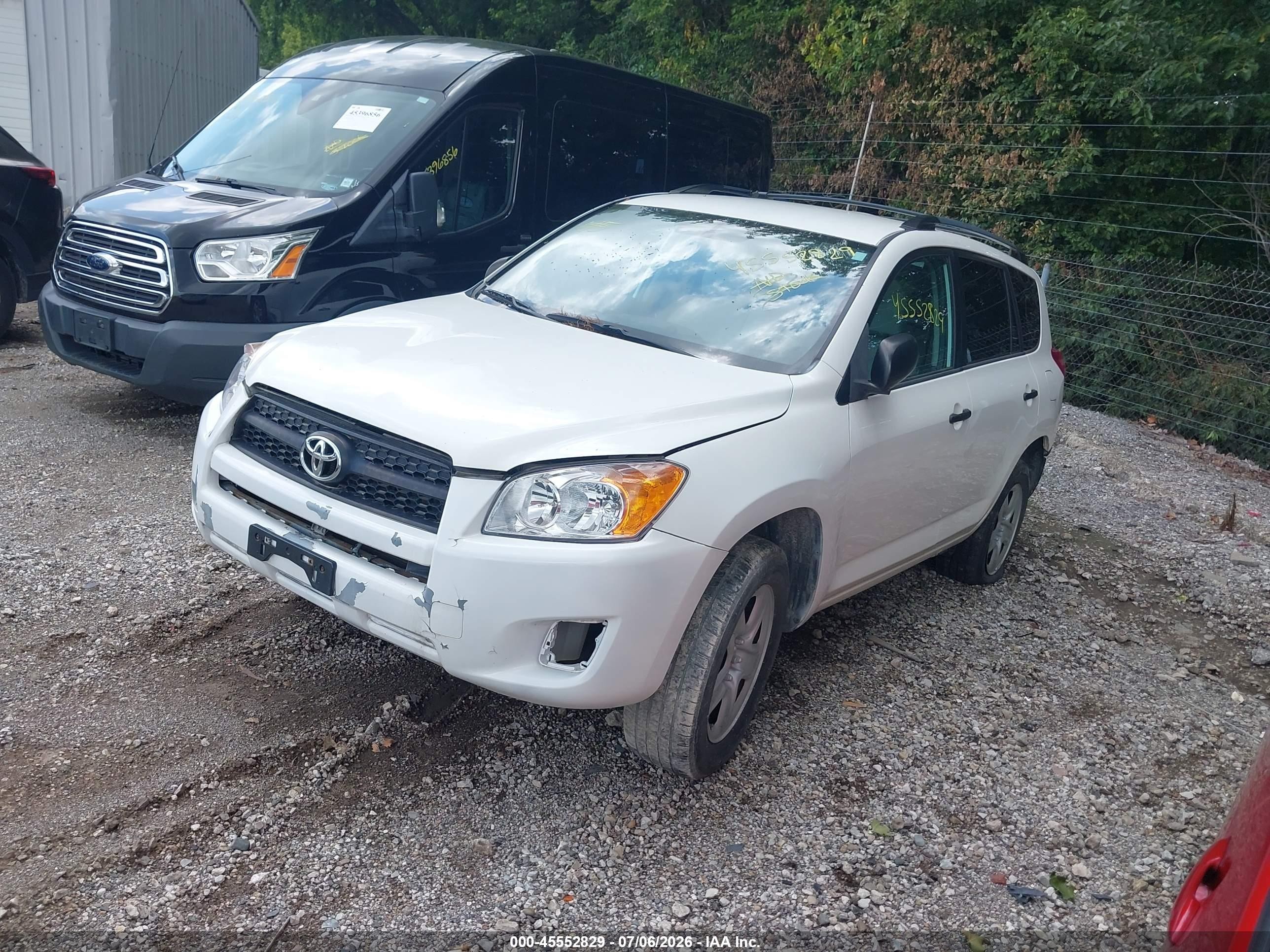 2012 Toyota Rav4   White vin: 2T3BF4DV1CW226276