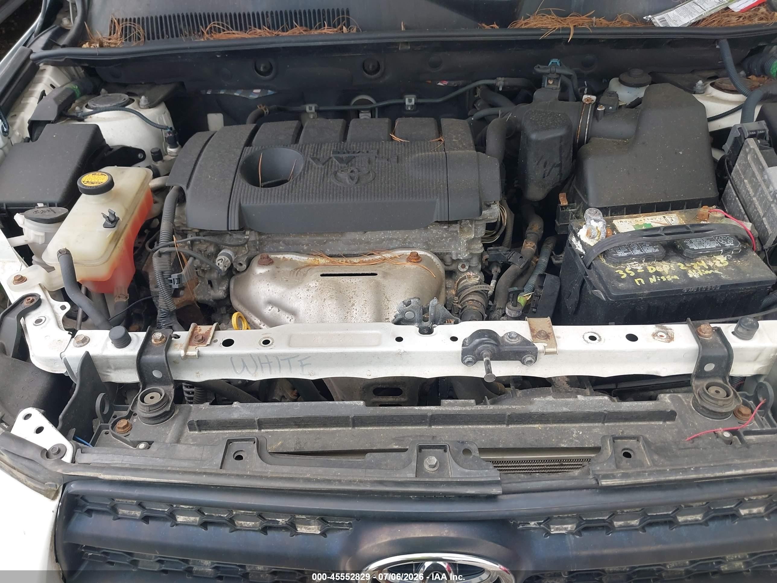 2012 Toyota Rav4   White vin: 2T3BF4DV1CW226276