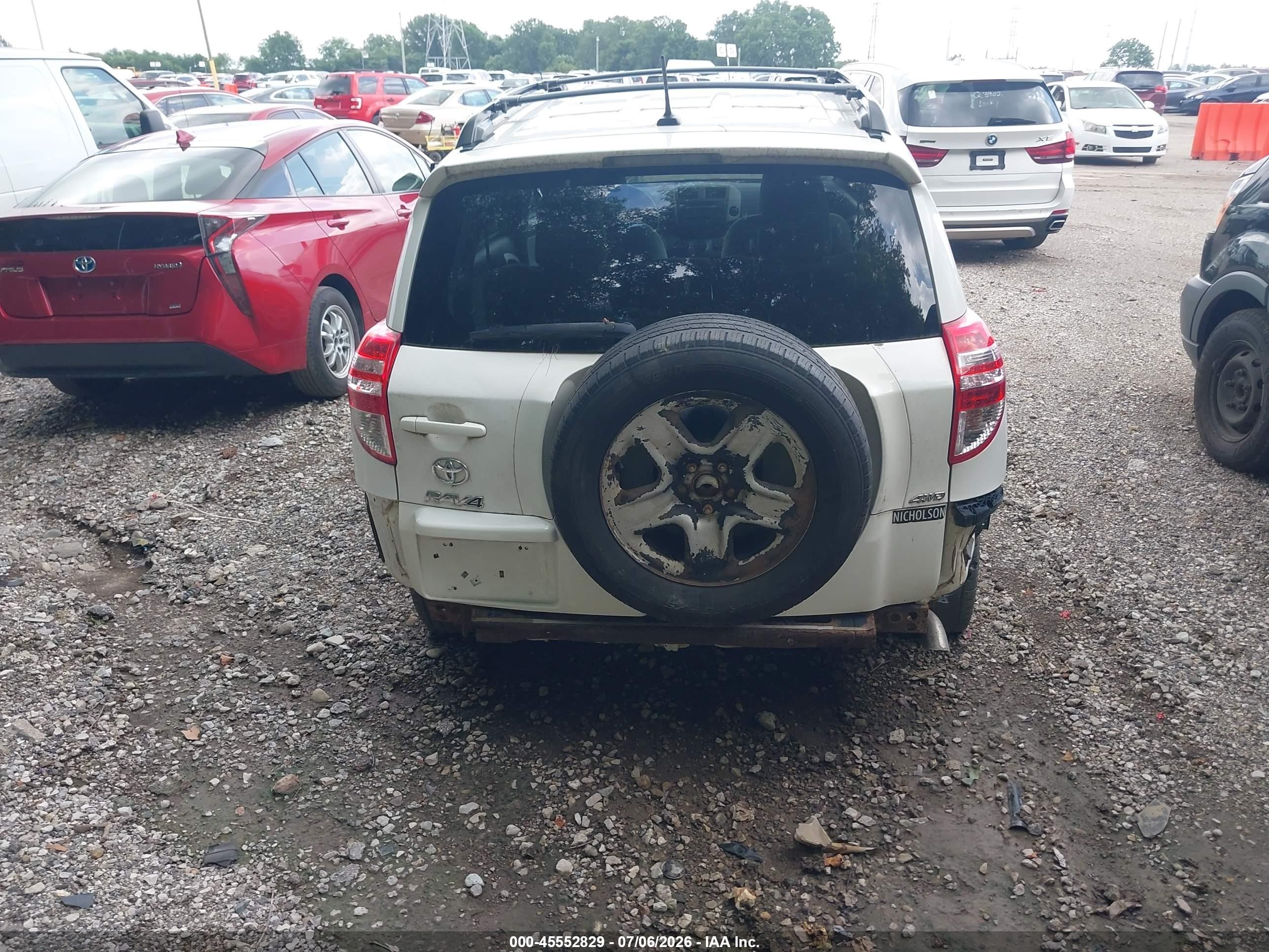 2012 Toyota Rav4   White vin: 2T3BF4DV1CW226276
