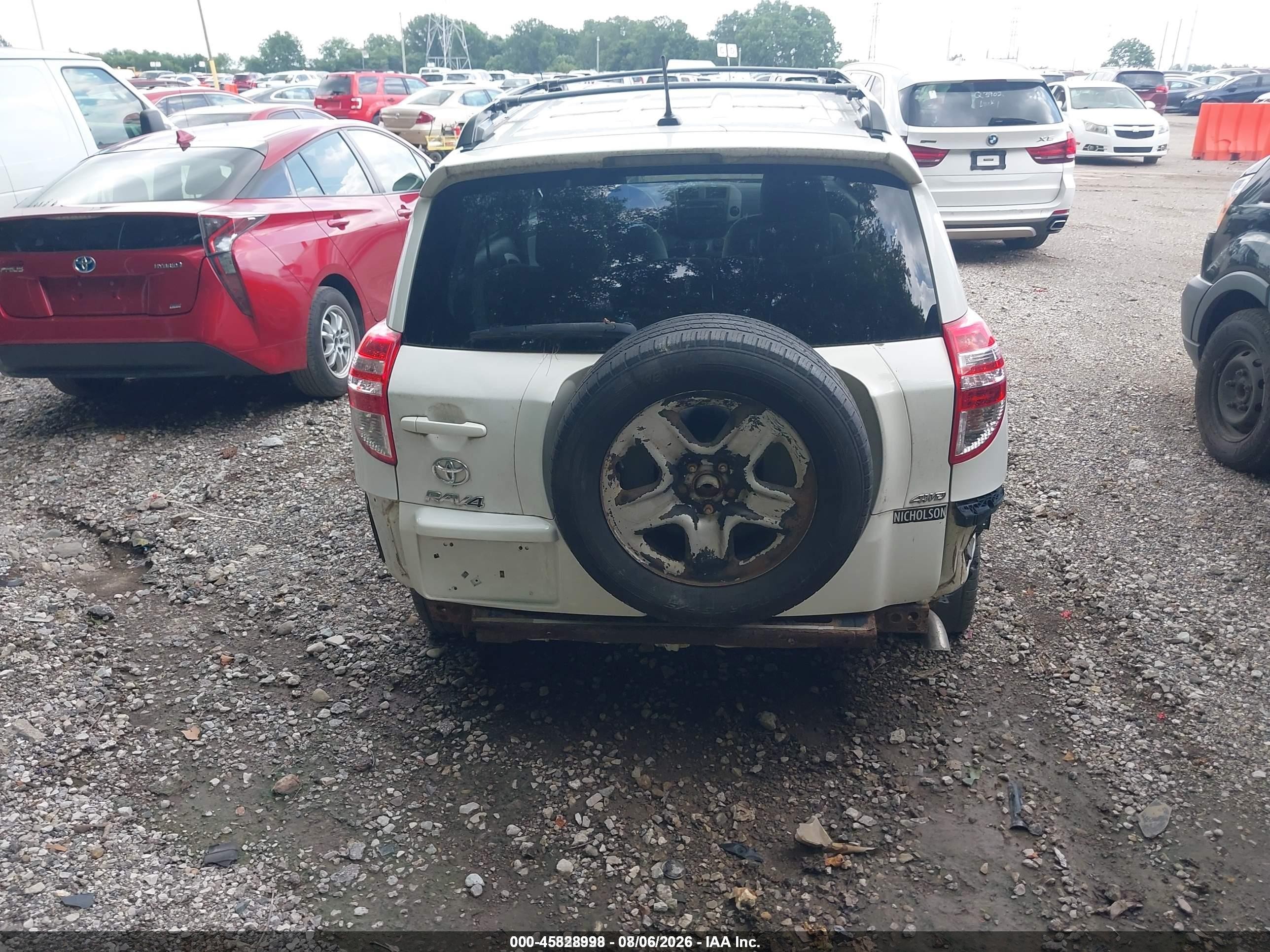 2012 Toyota Rav4   White vin: 2T3BF4DV1CW226276