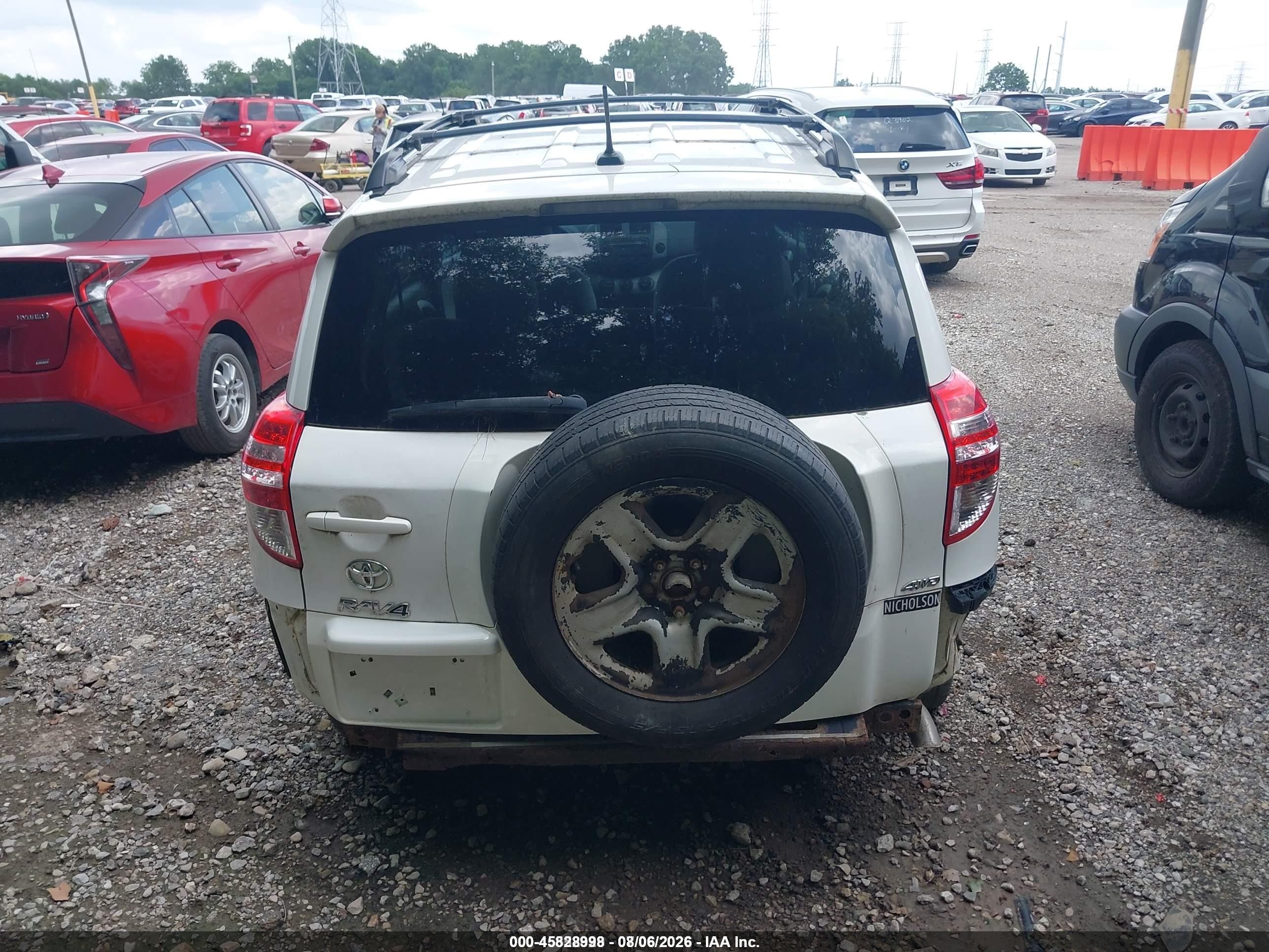 2012 Toyota Rav4   White vin: 2T3BF4DV1CW226276