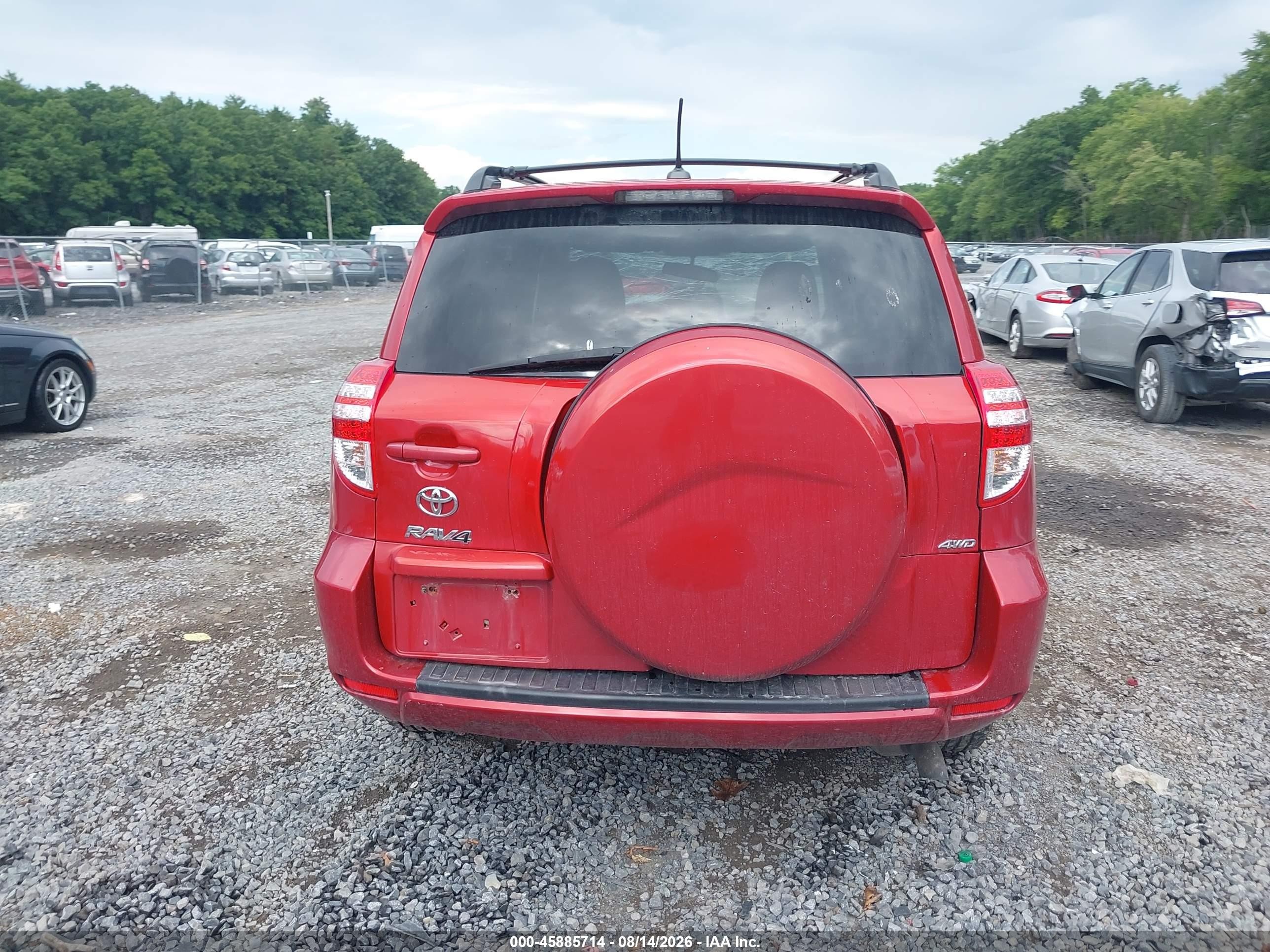 2012 Toyota Rav4   Red vin: 2T3BF4DV1CW229470