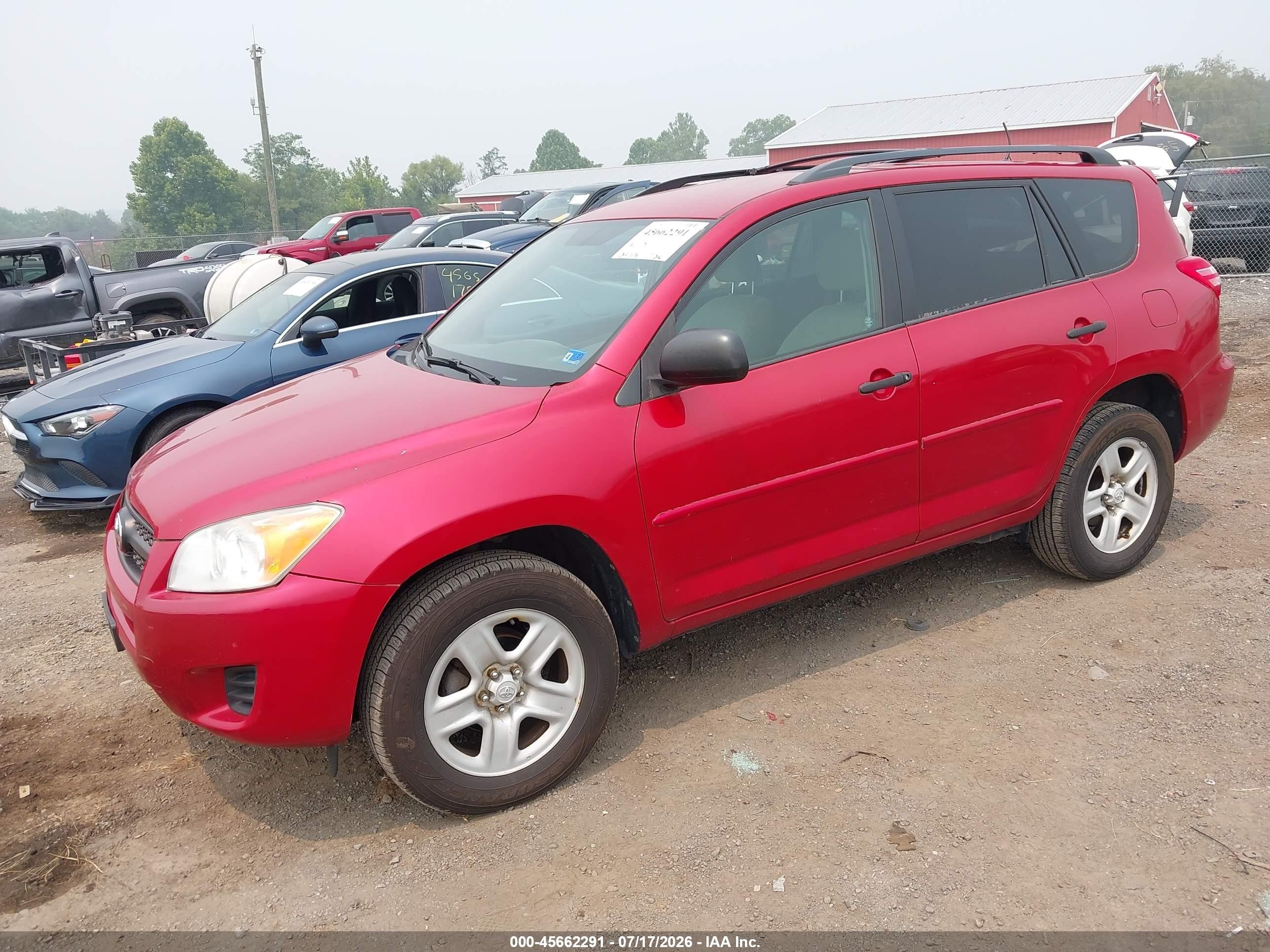 2011 Toyota Rav4   Red vin: 2T3BF4DV2BW112043