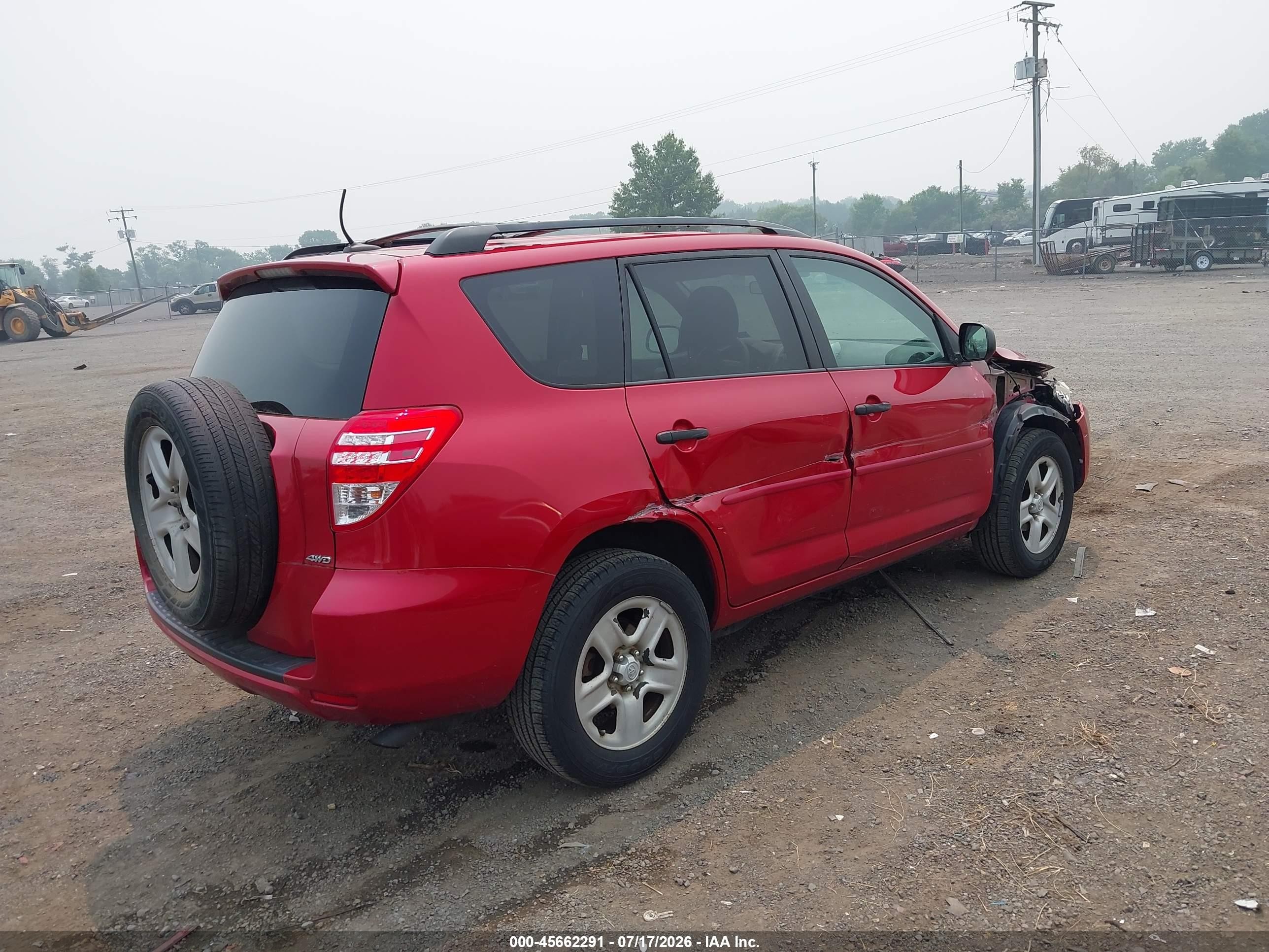 2011 Toyota Rav4   Red vin: 2T3BF4DV2BW112043