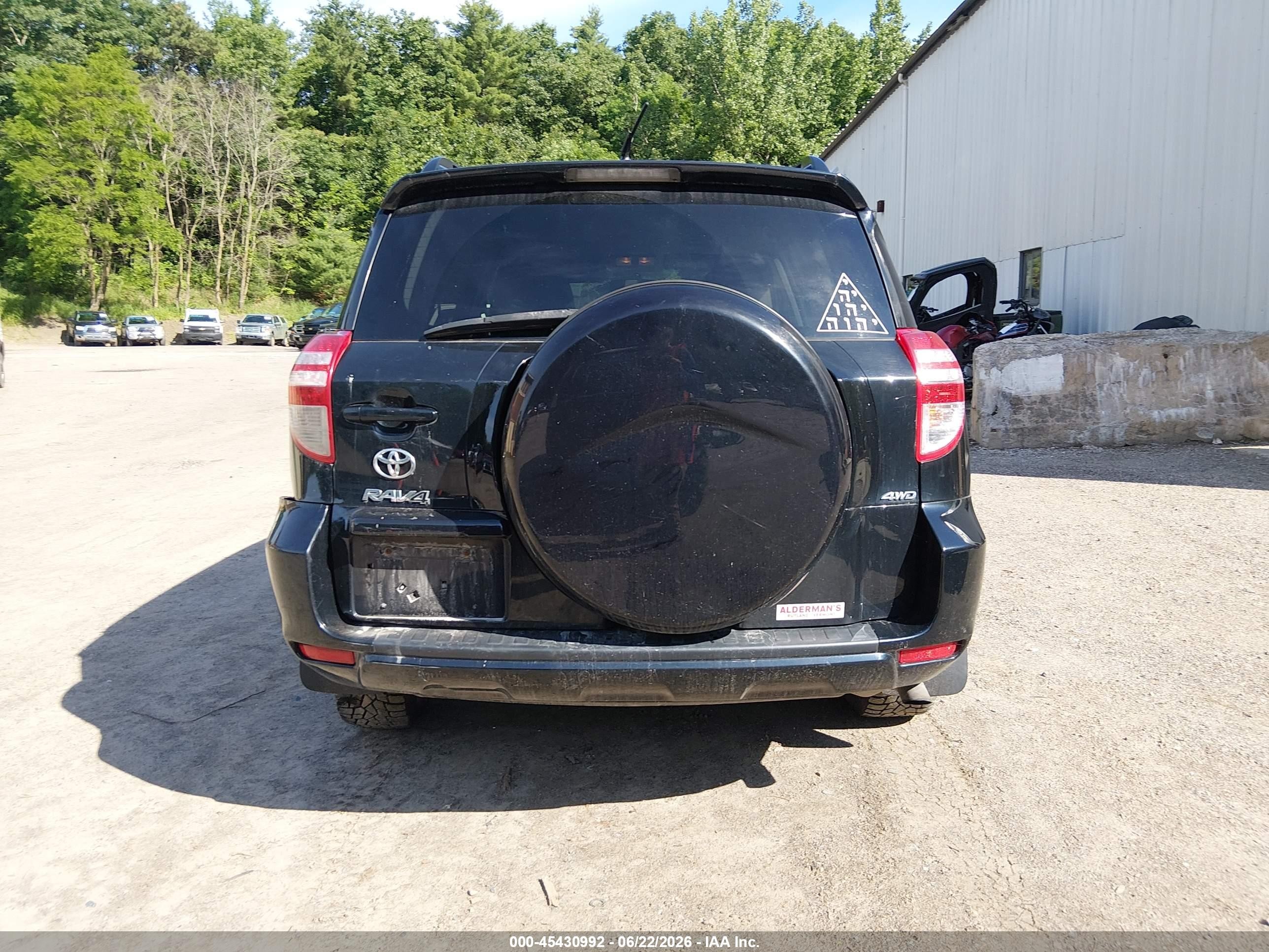 2011 Toyota Rav4   Black vin: 2T3BF4DV2BW164112