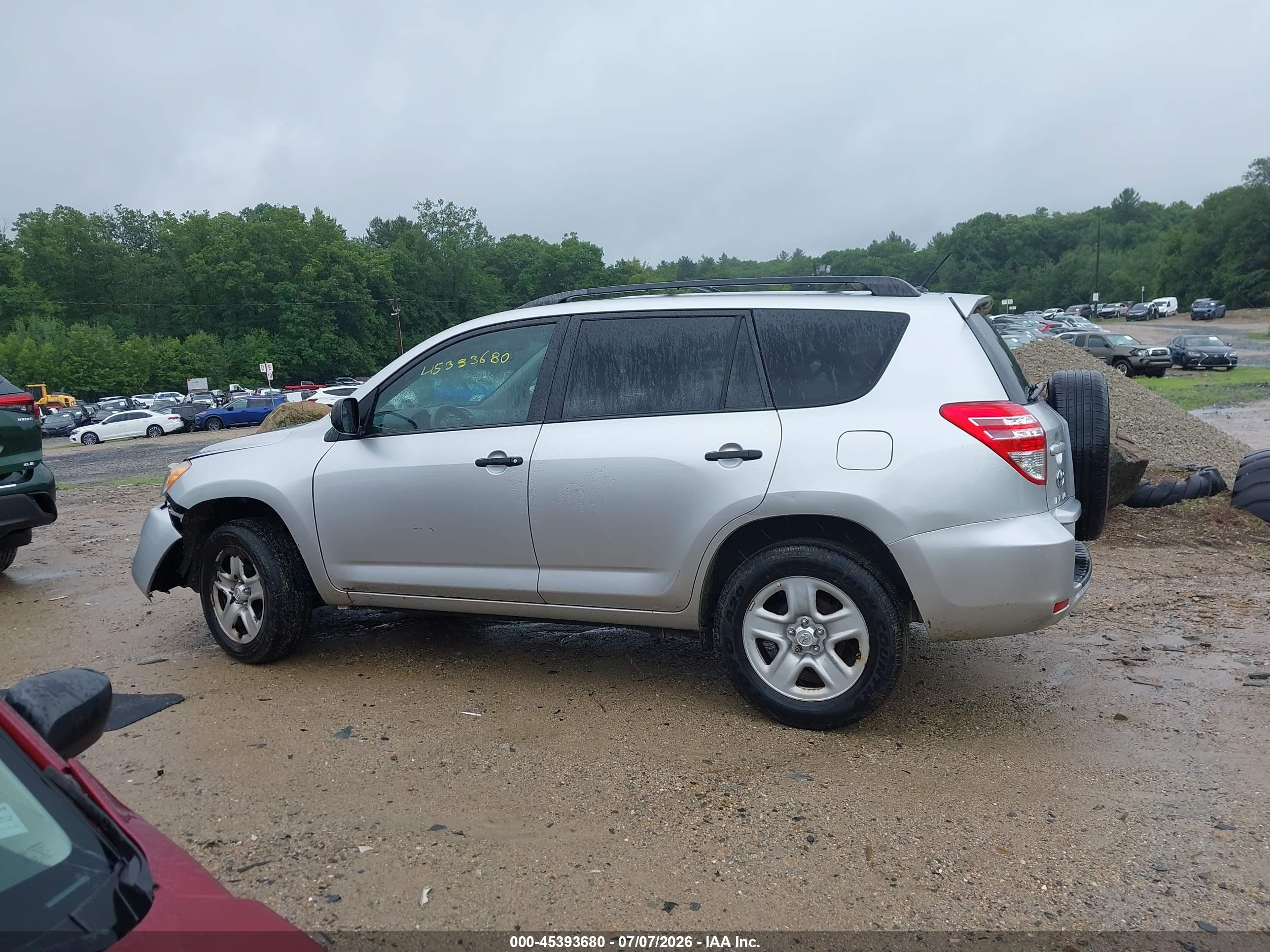 2012 Toyota Rav4   Silver vin: 2T3BF4DV2CW248237
