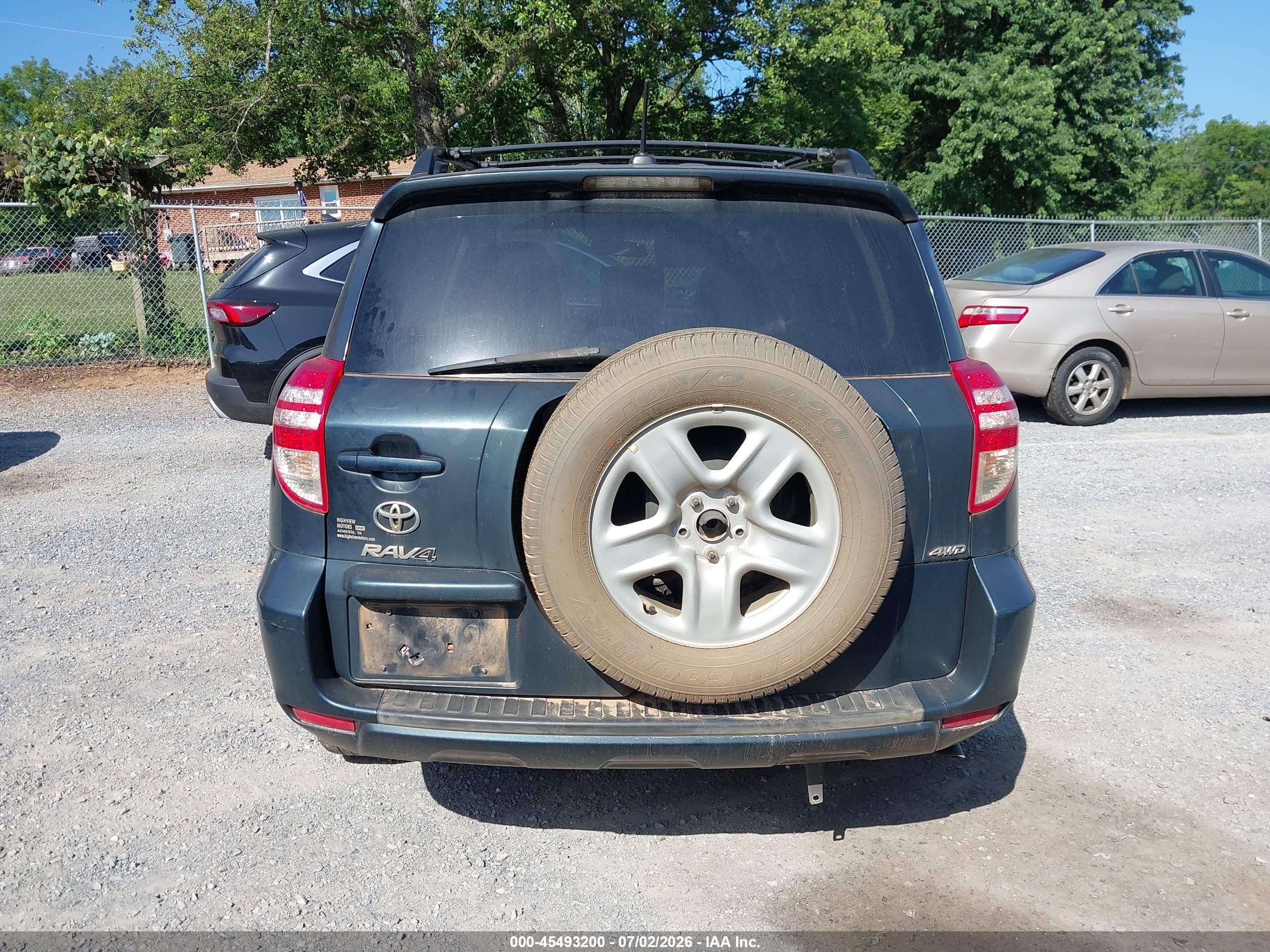 2012 Toyota Rav4   Blue vin: 2T3BF4DV2CW256368