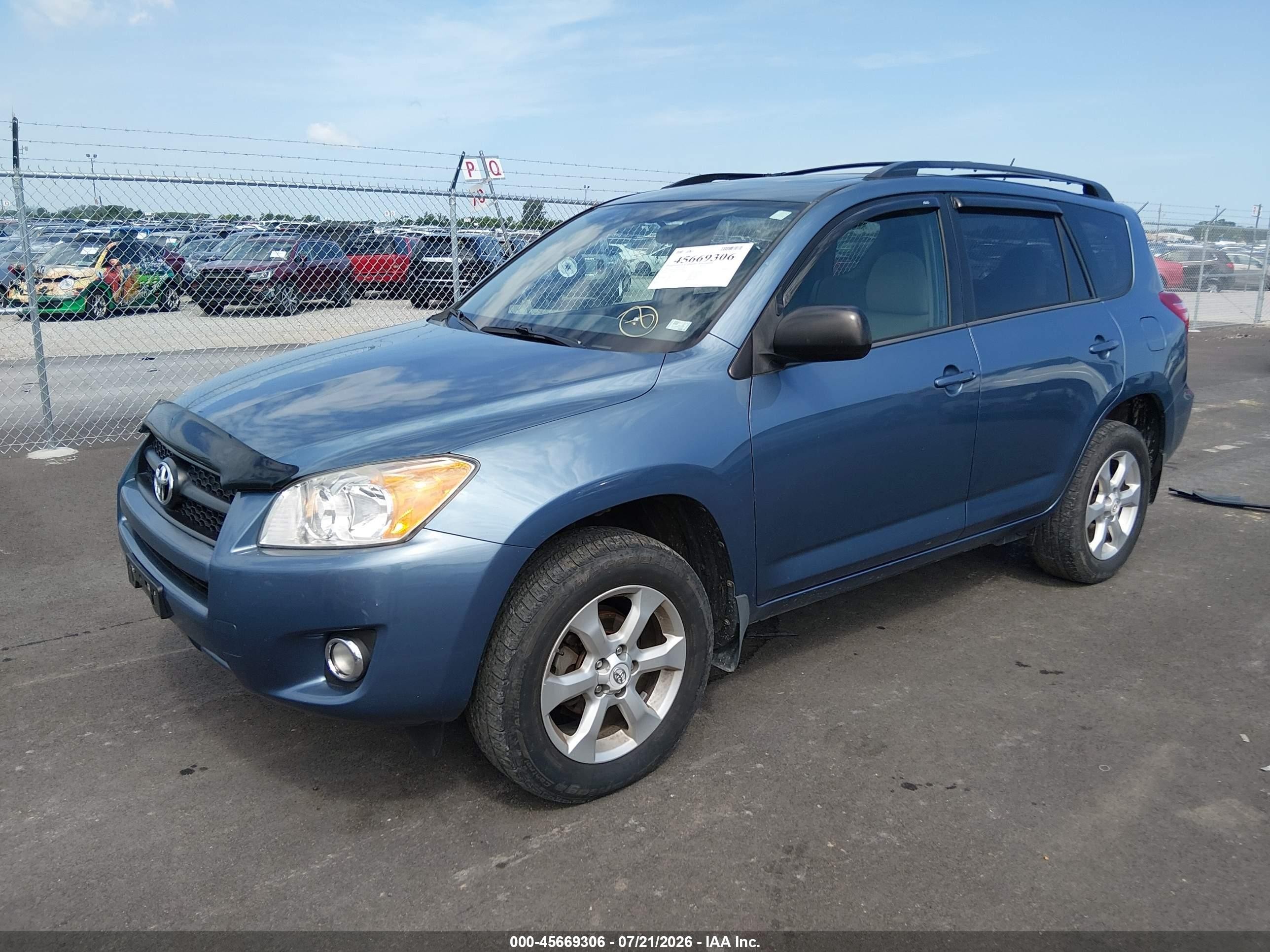 2012 Toyota Rav4 Blue vin: 2T3BF4DV2CW270044