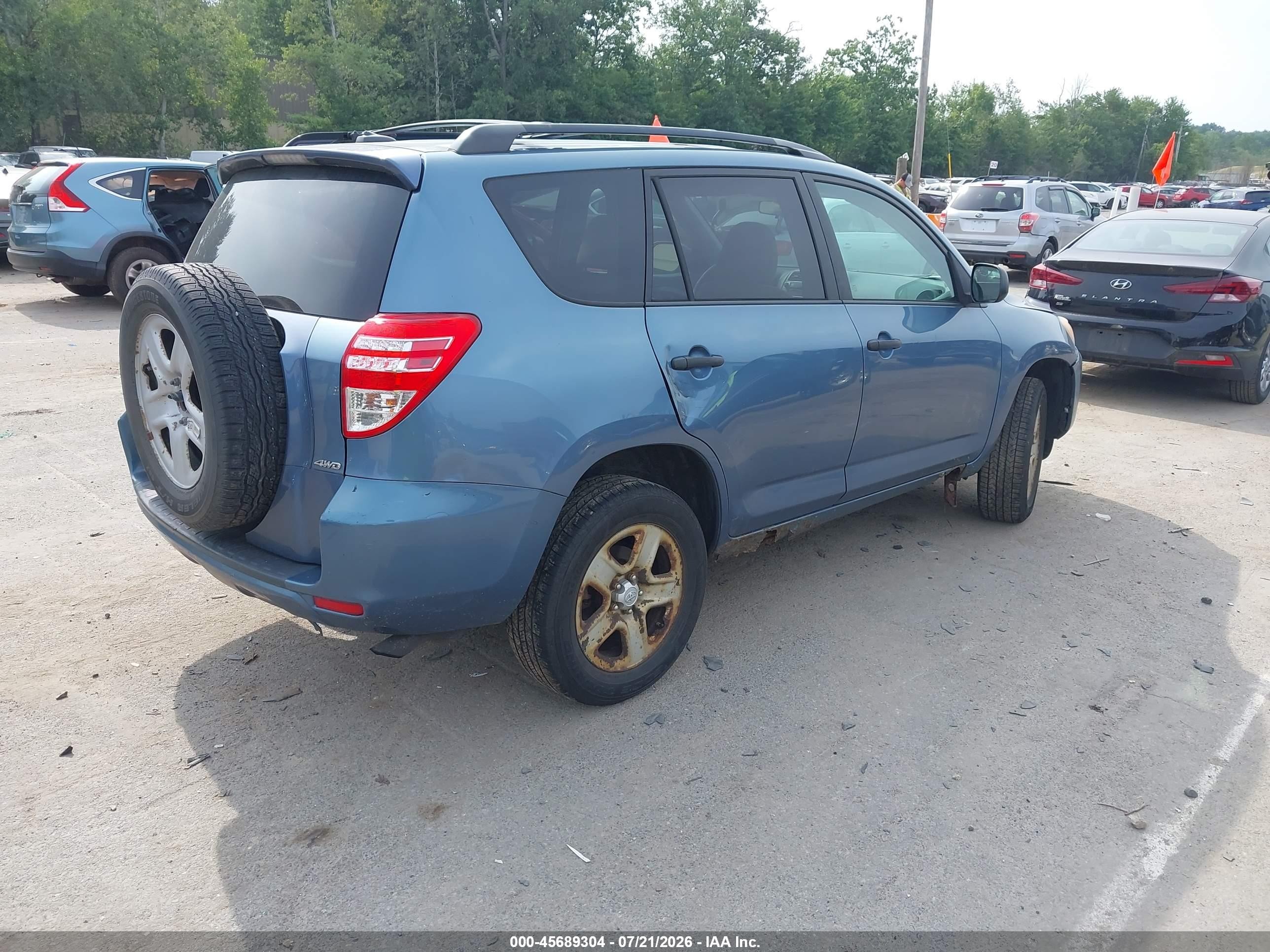 2010 Toyota Rav4 Blue vin: 2T3BF4DV3AW057780