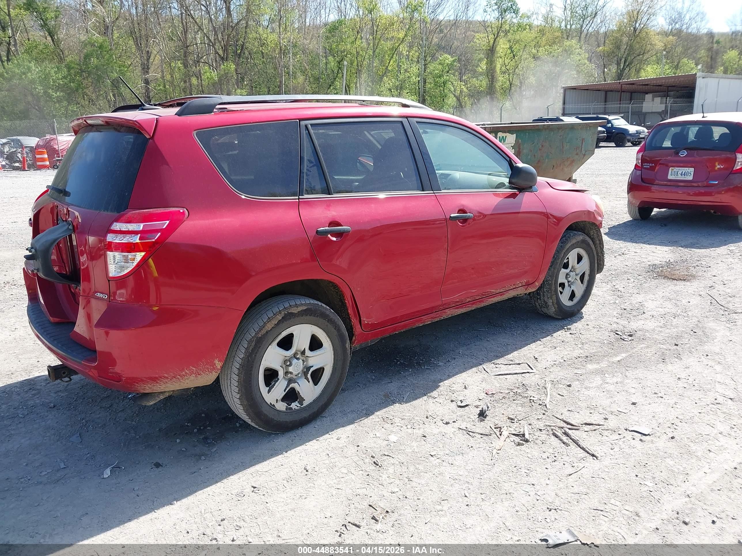 2010 Toyota Rav4   Burgundy vin: 2T3BF4DV3AW065300