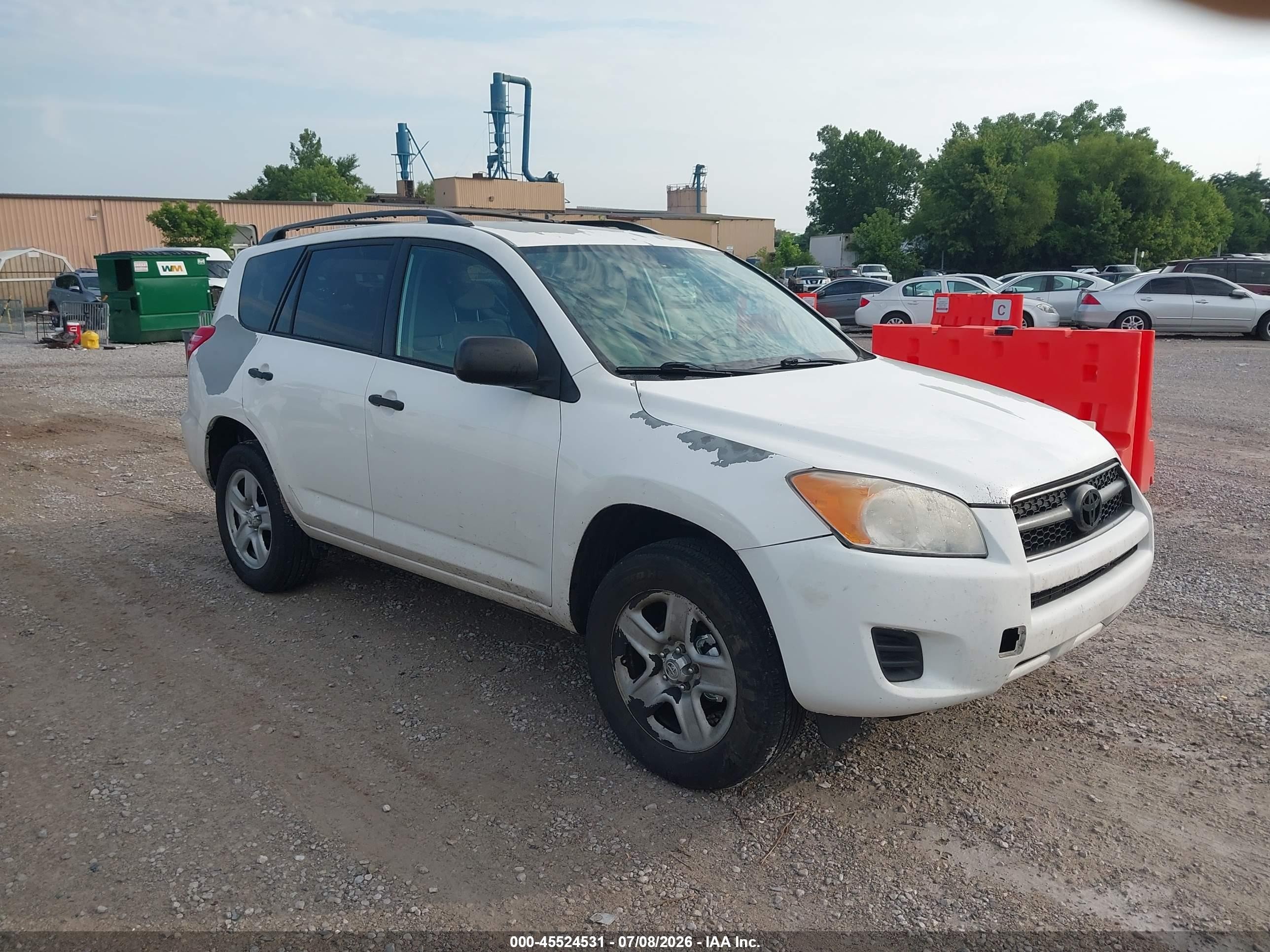 2011 Toyota Rav4   White vin: 2T3BF4DV3BW094328