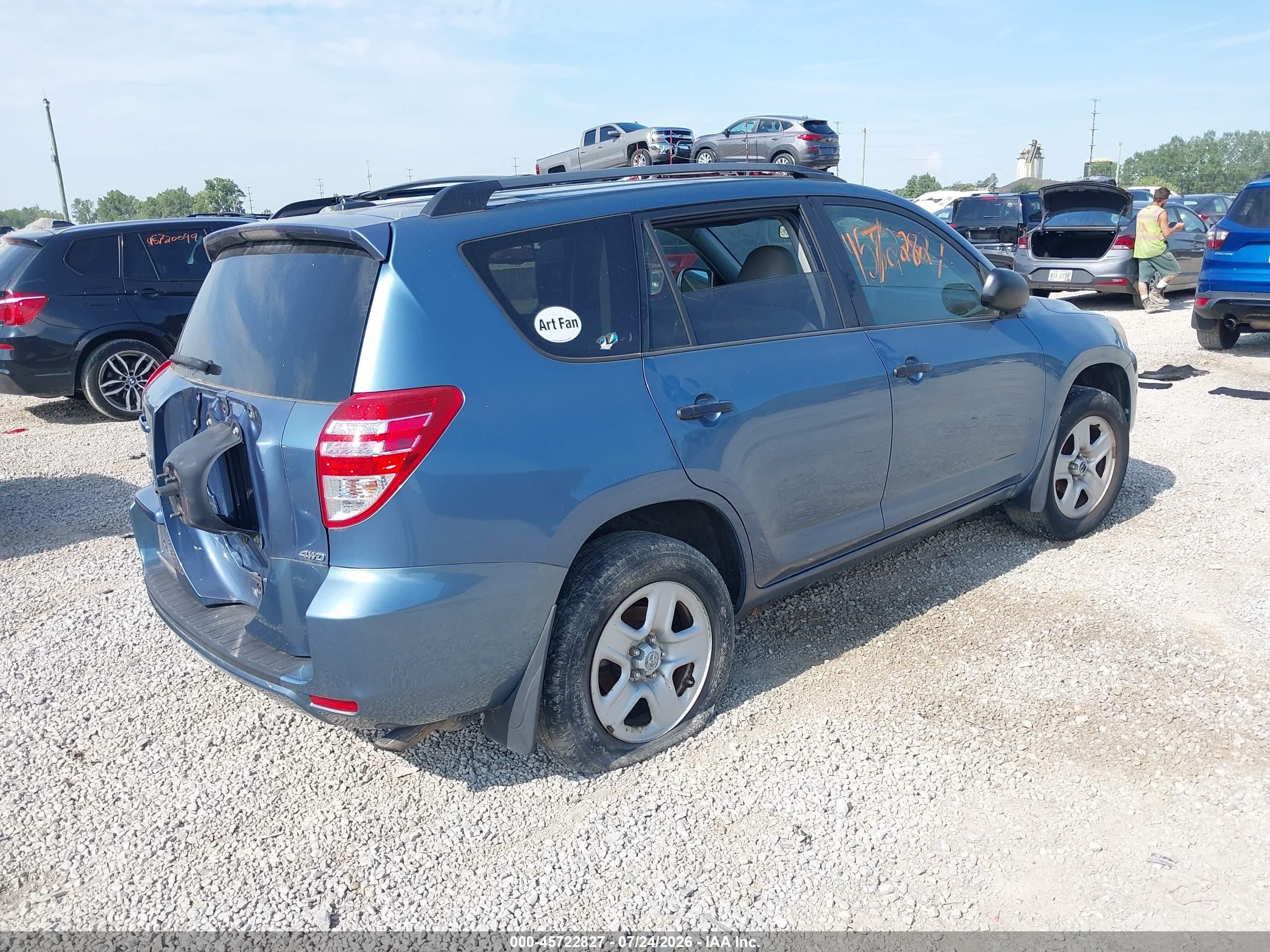 2011 Toyota Rav4   Blue vin: 2T3BF4DV3BW104940