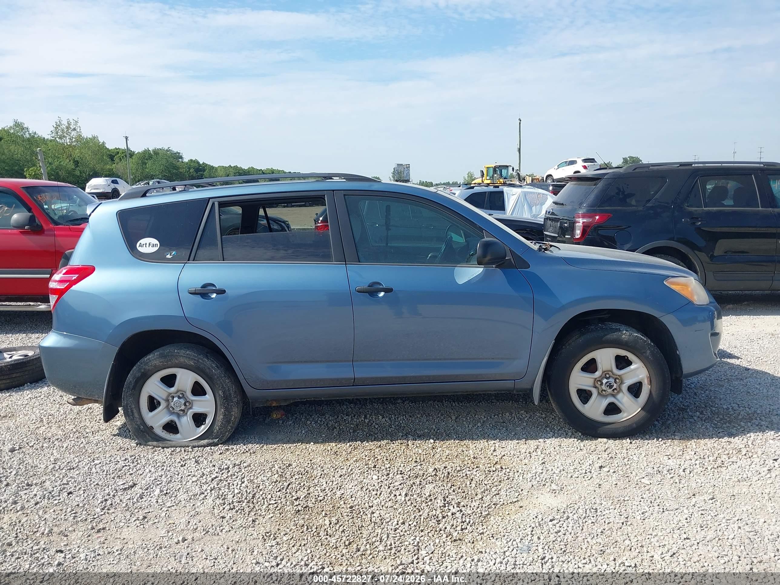 2011 Toyota Rav4   Blue vin: 2T3BF4DV3BW104940