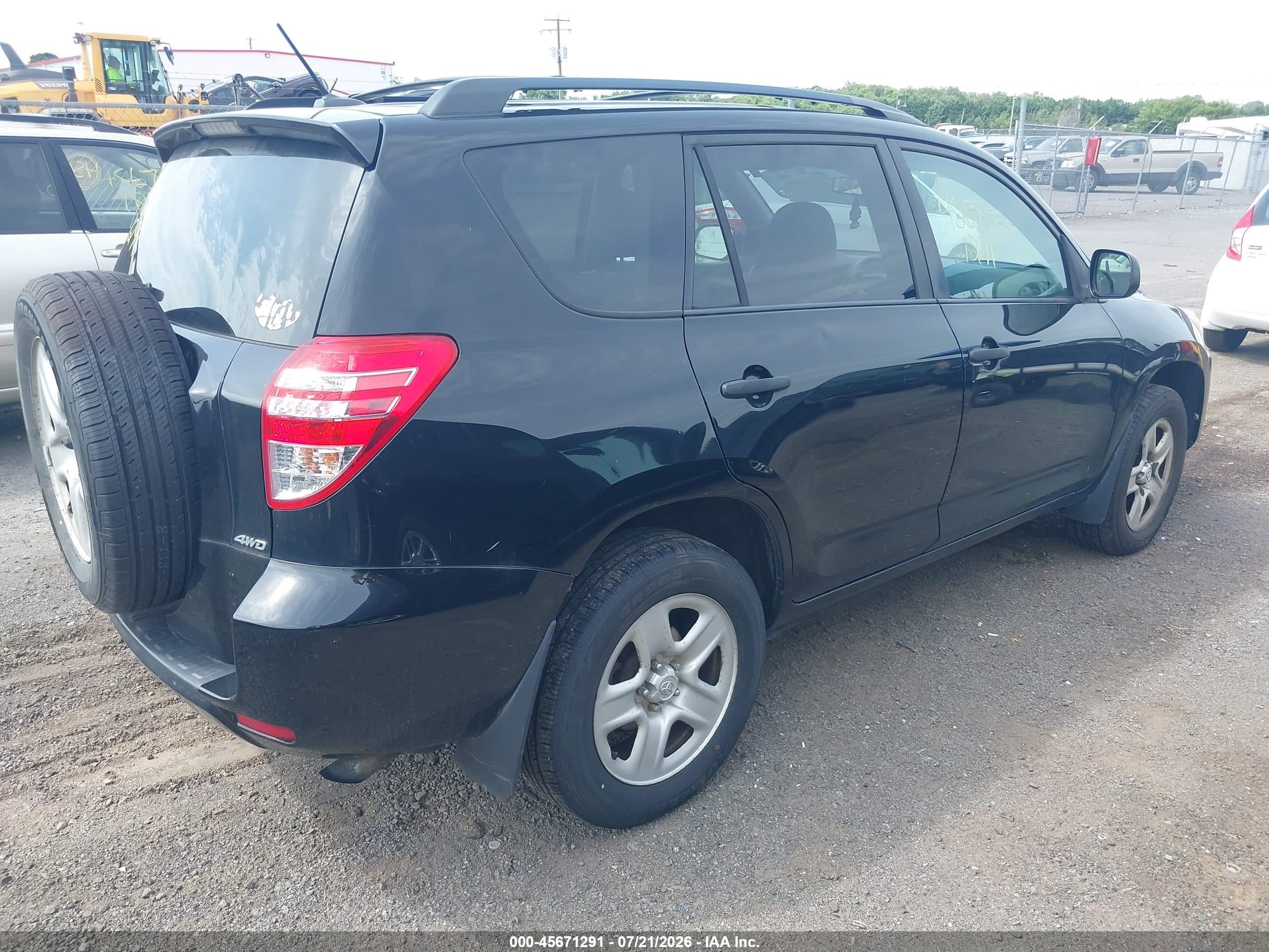 2011 Toyota Rav4   Black vin: 2T3BF4DV3BW120944