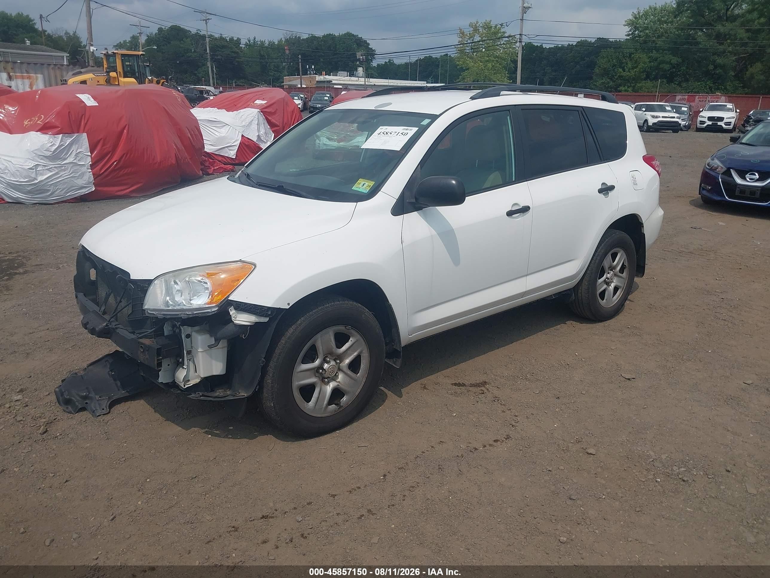 2011 Toyota Rav4   White vin: 2T3BF4DV3BW144712