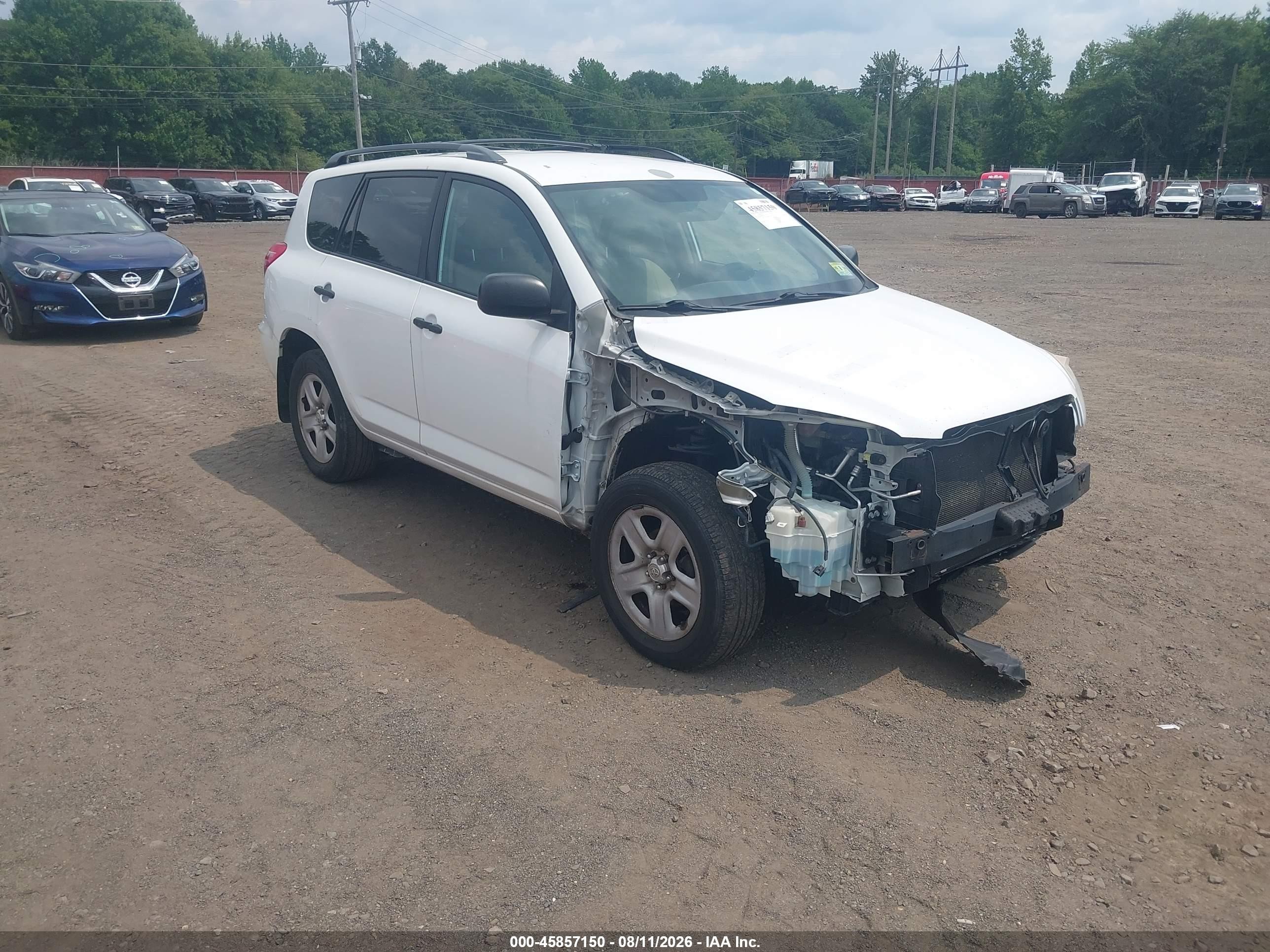2011 Toyota Rav4   White vin: 2T3BF4DV3BW144712