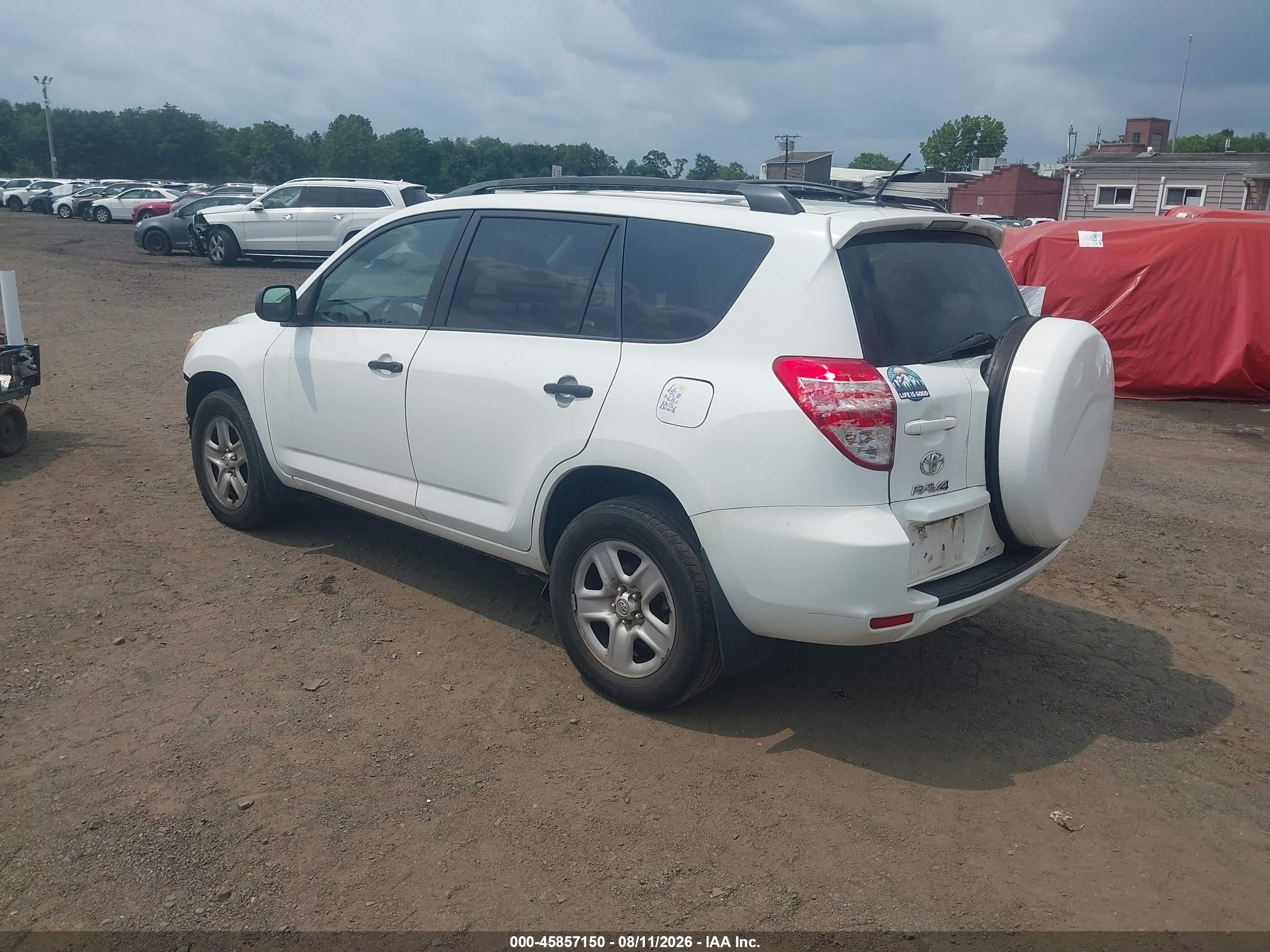 2011 Toyota Rav4   White vin: 2T3BF4DV3BW144712