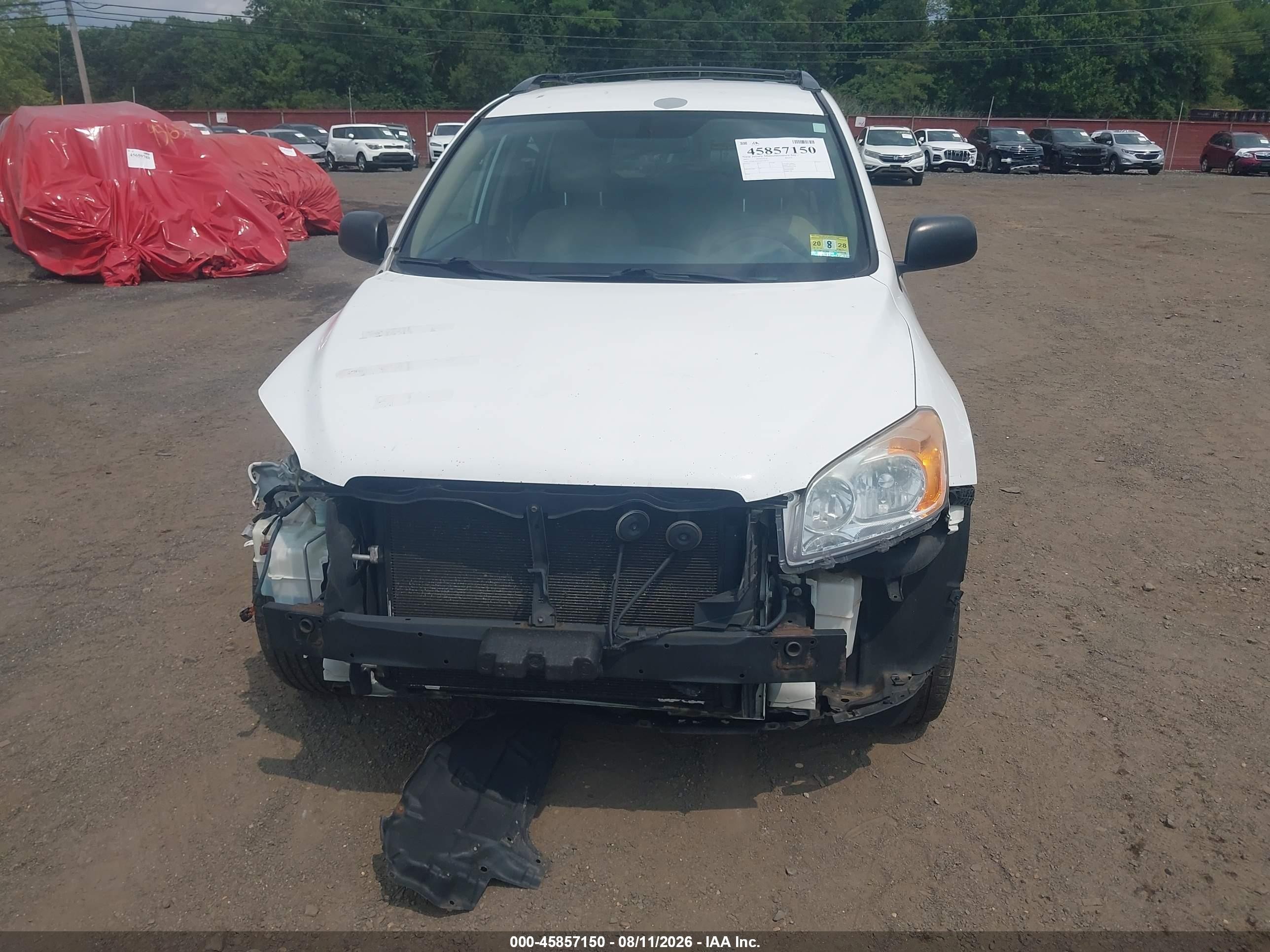 2011 Toyota Rav4   White vin: 2T3BF4DV3BW144712