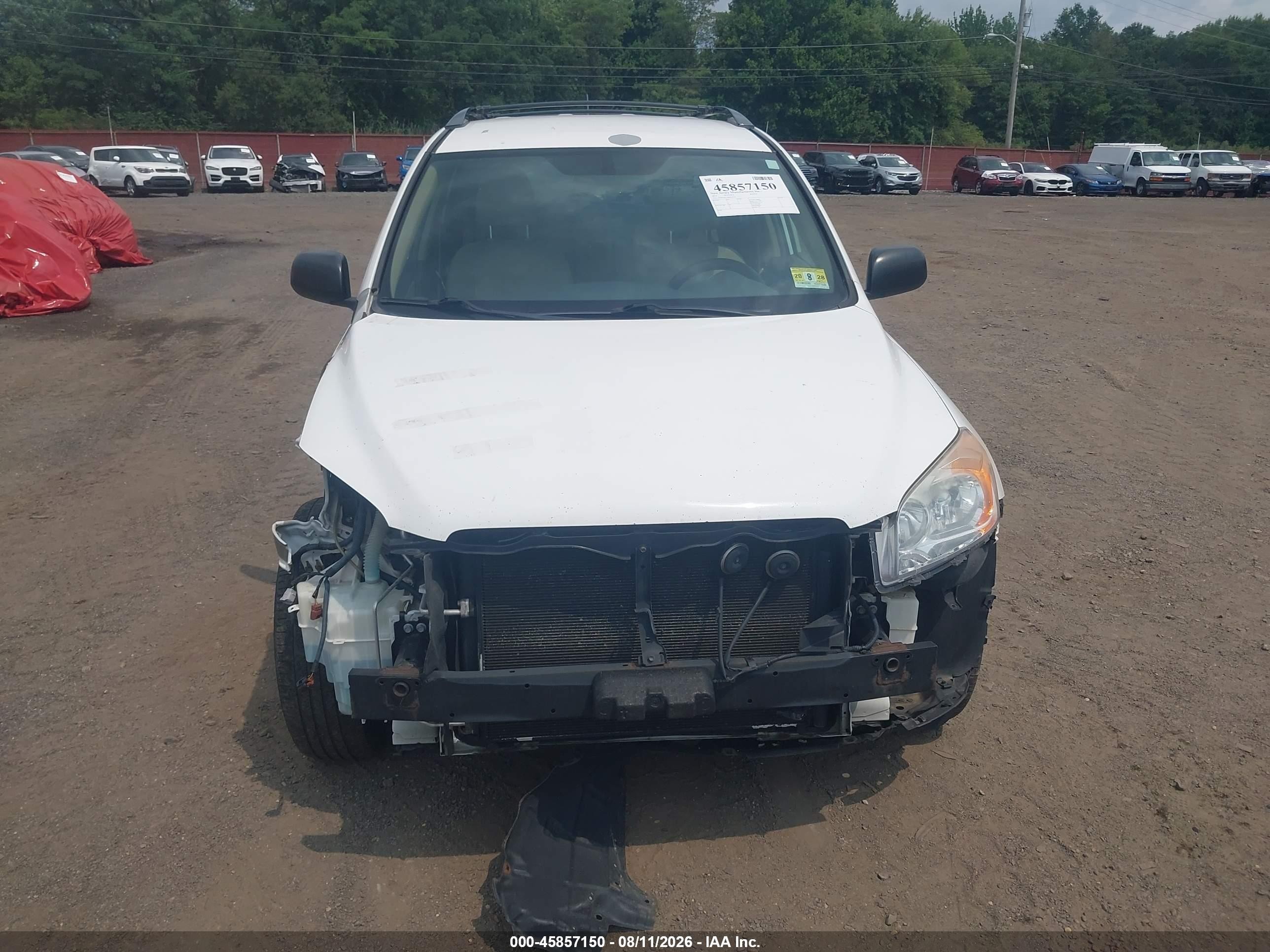 2011 Toyota Rav4   White vin: 2T3BF4DV3BW144712