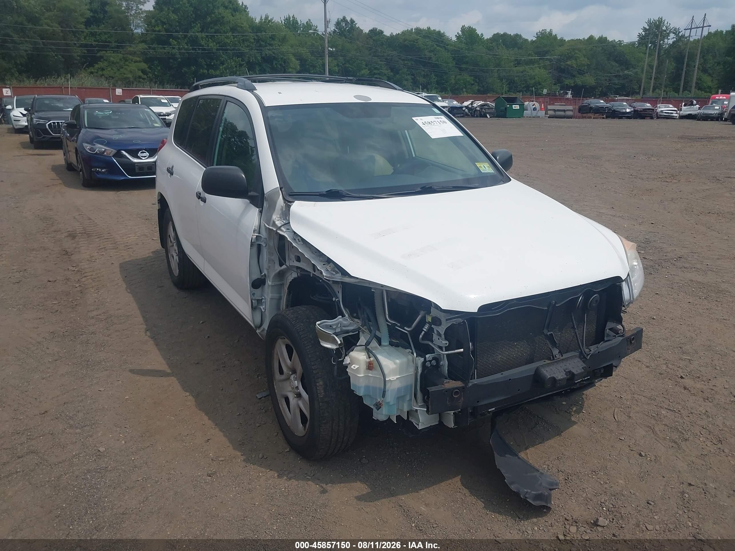 2011 Toyota Rav4   White vin: 2T3BF4DV3BW144712