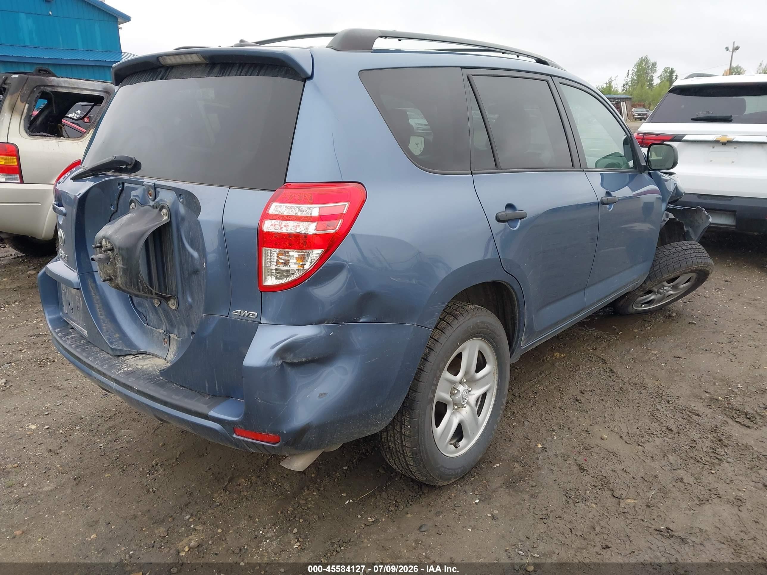 2011 Toyota Rav4   Blue vin: 2T3BF4DV3BW173028