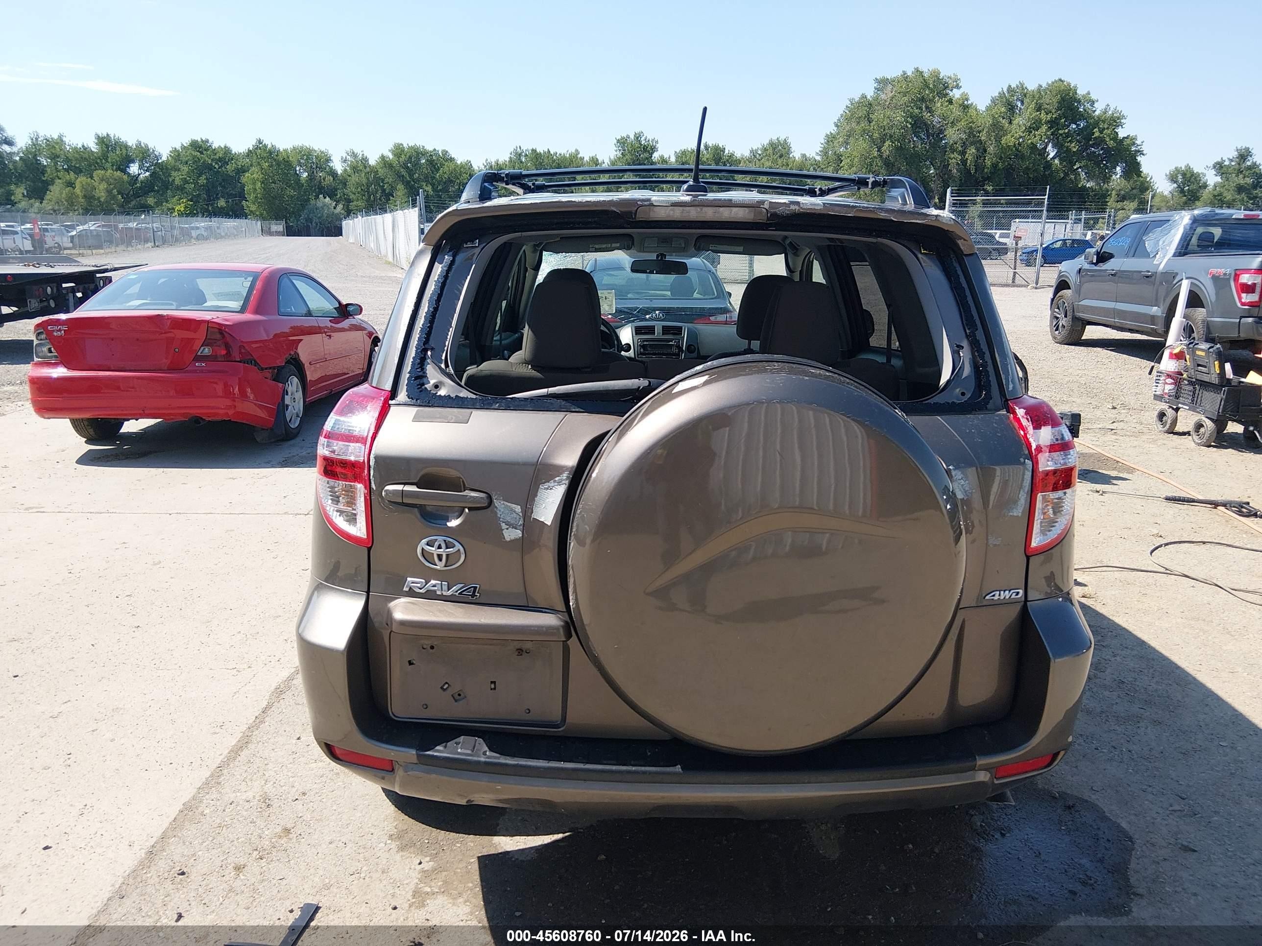 2012 Toyota Rav4   Gray vin: 2T3BF4DV3CW249395