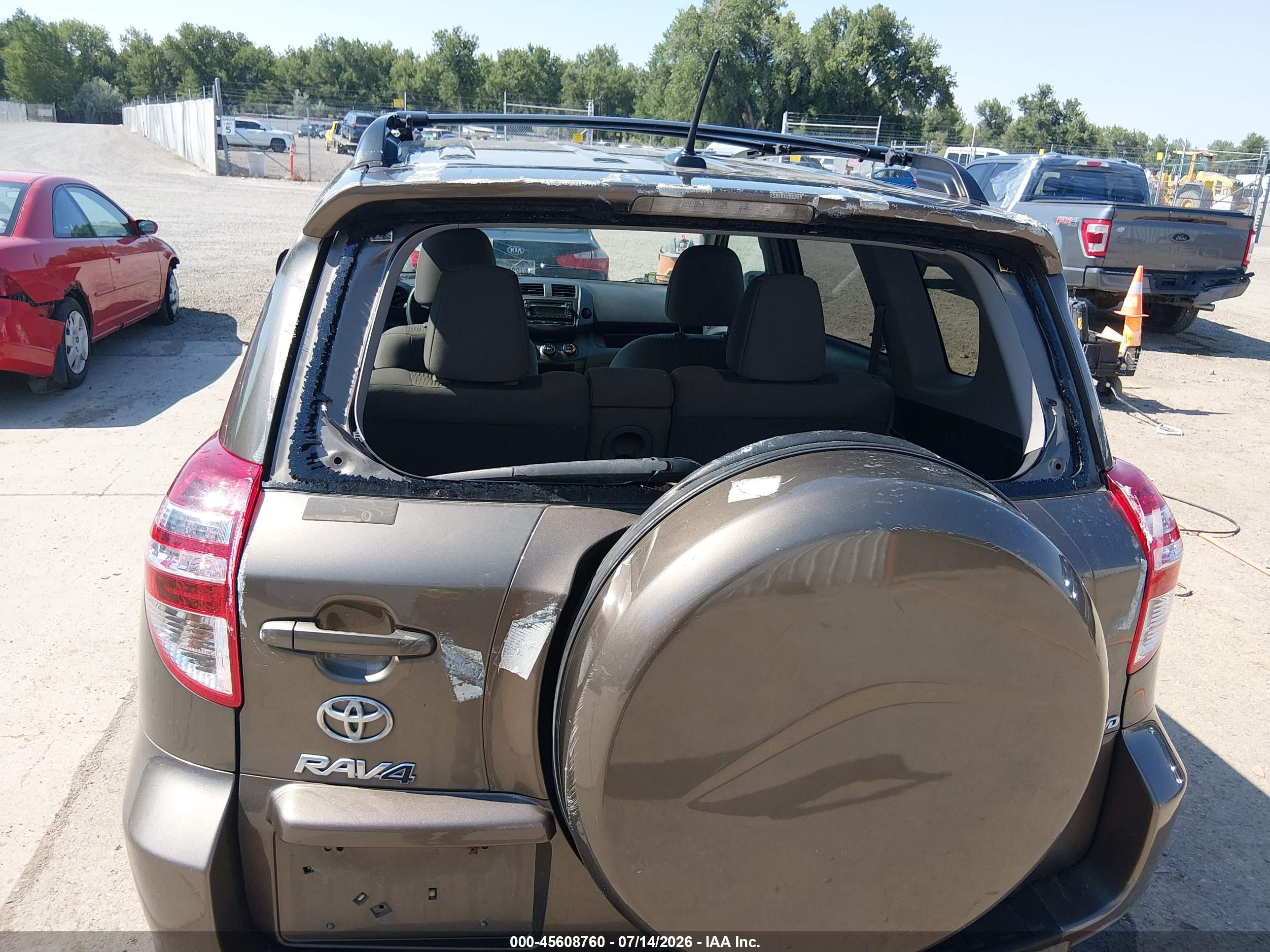 2012 Toyota Rav4   Gray vin: 2T3BF4DV3CW249395