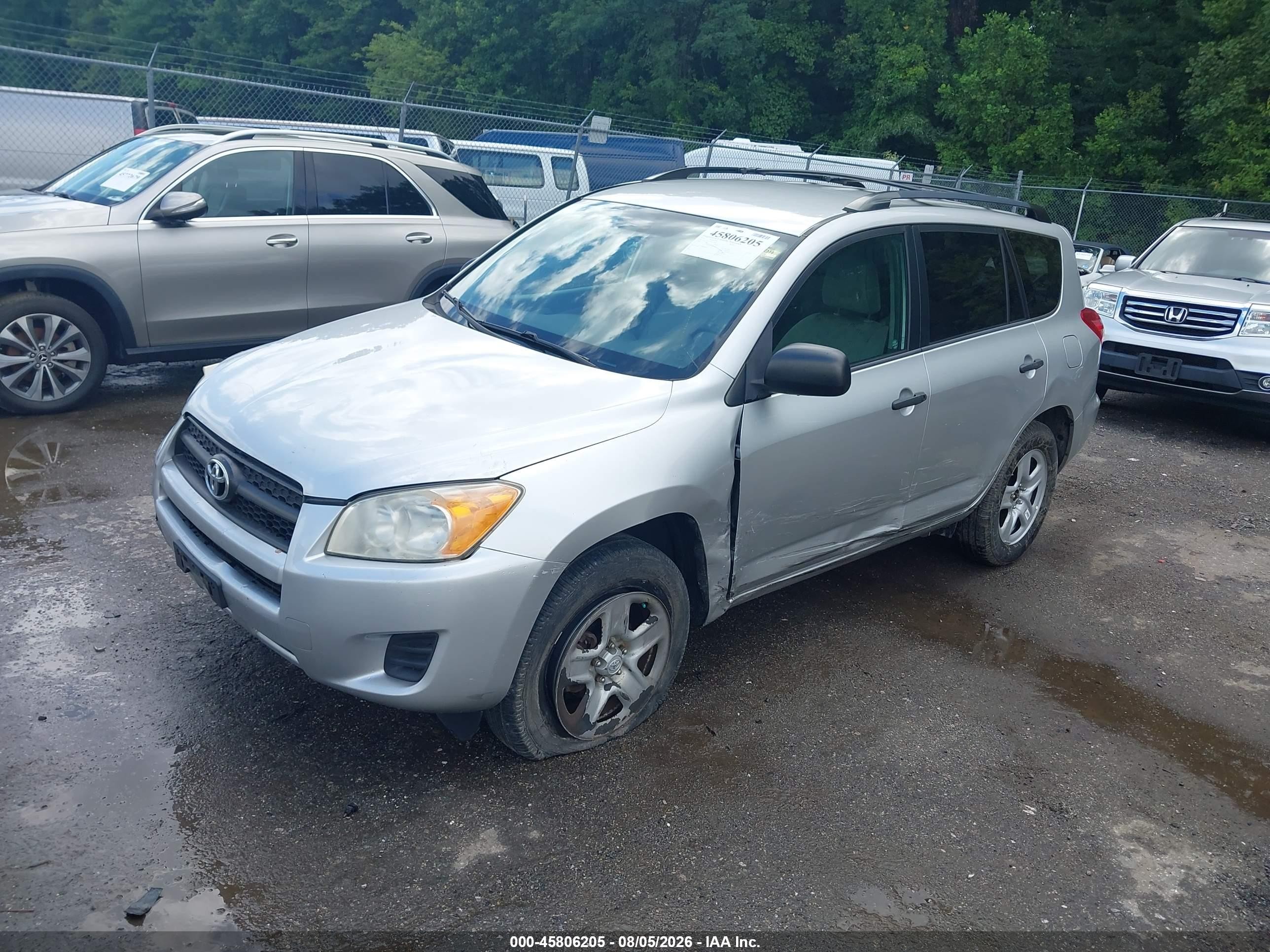 2012 Toyota Rav4   Silver vin: 2T3BF4DV3CW255178