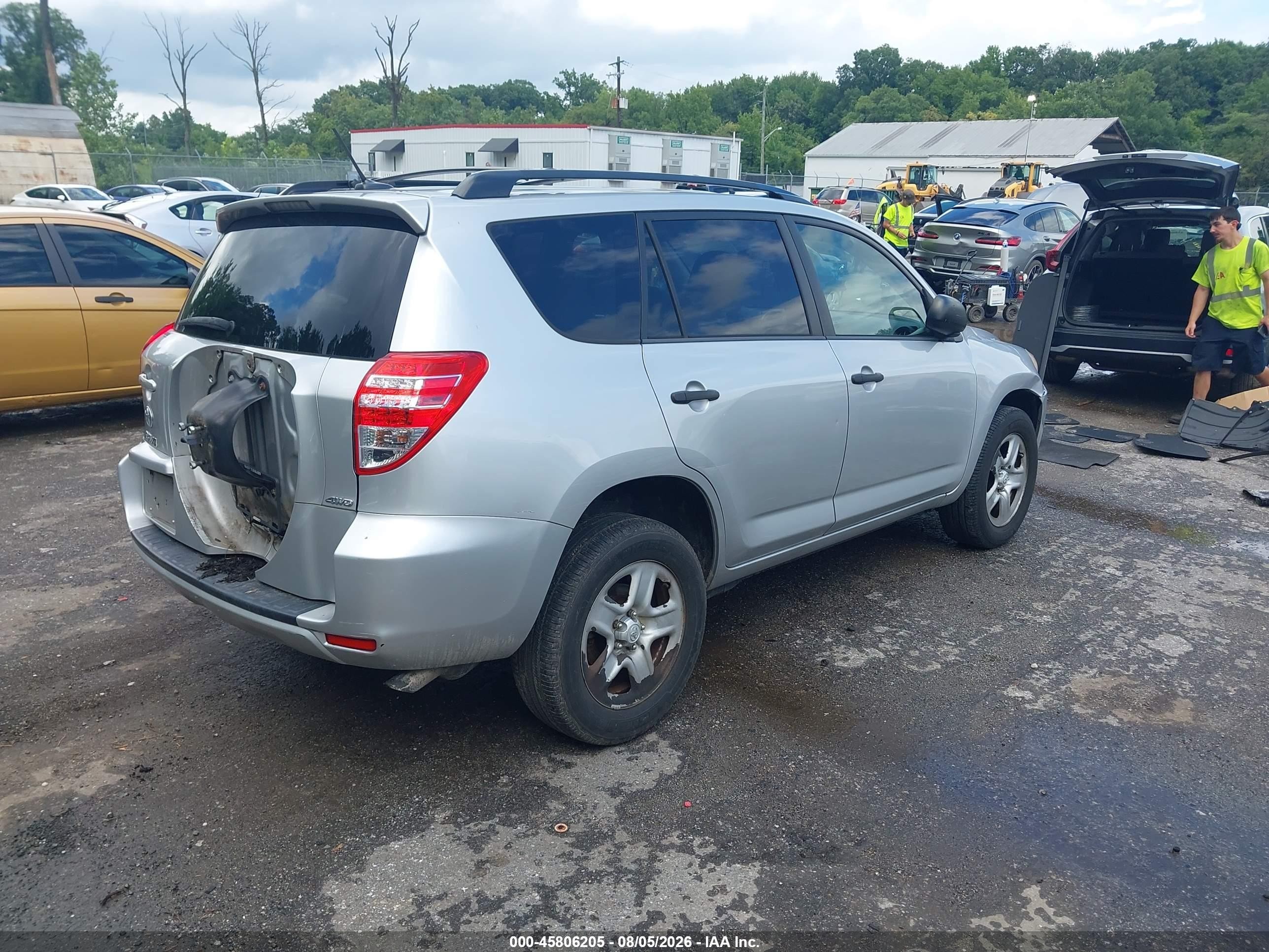2012 Toyota Rav4   Silver vin: 2T3BF4DV3CW255178