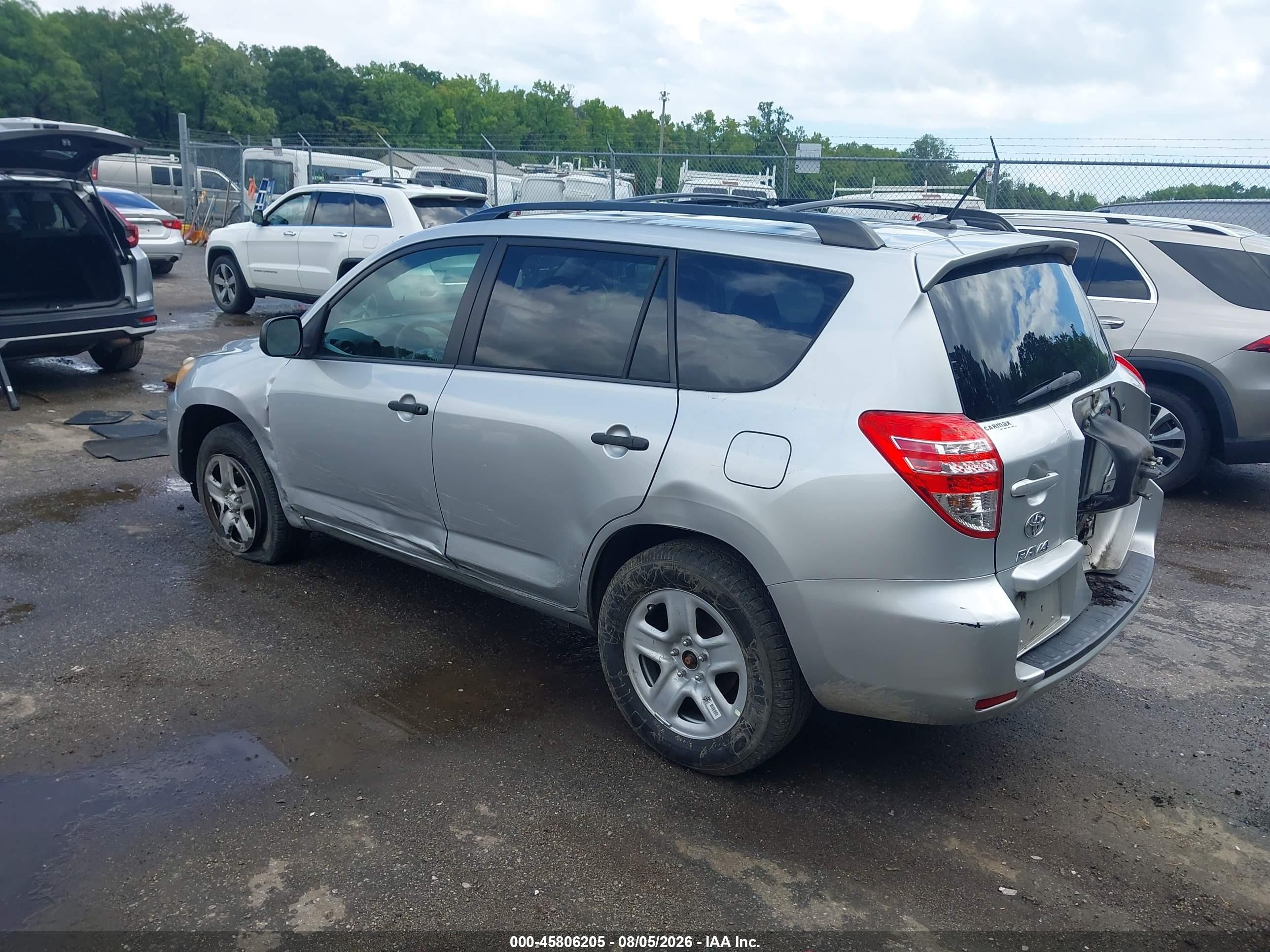 2012 Toyota Rav4   Silver vin: 2T3BF4DV3CW255178