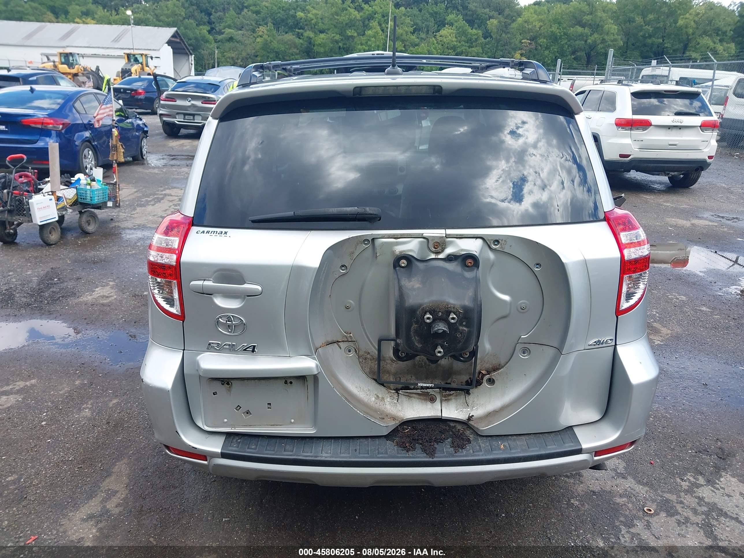 2012 Toyota Rav4   Silver vin: 2T3BF4DV3CW255178