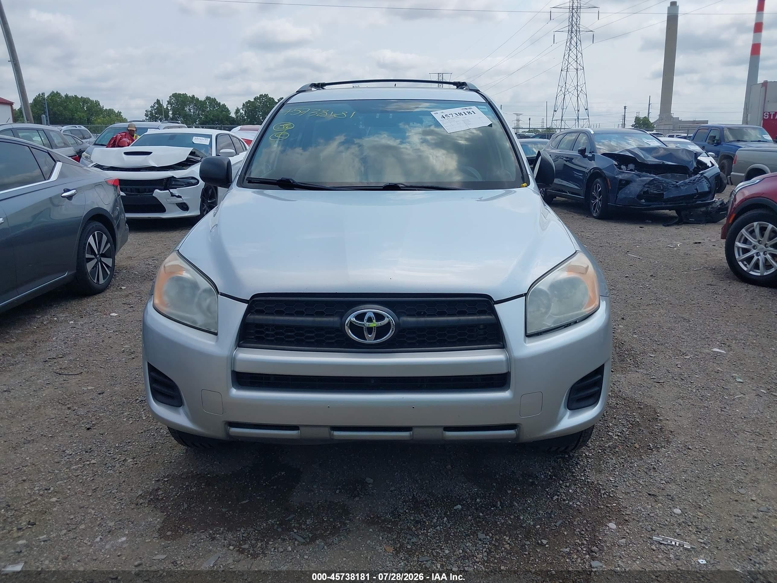 2012 Toyota Rav4   Серебряный vin: 2T3BF4DV3CW262812