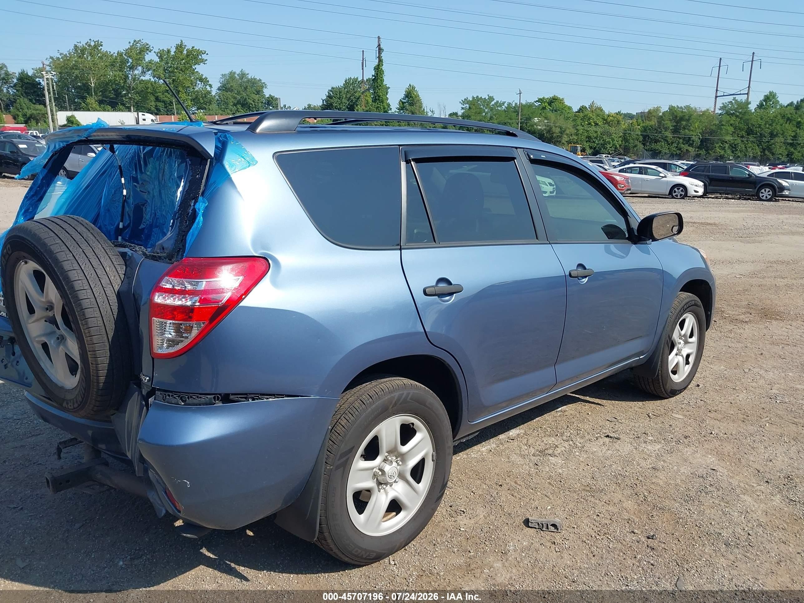 2012 Toyota Rav4   Синий vin: 2T3BF4DV3CW263975