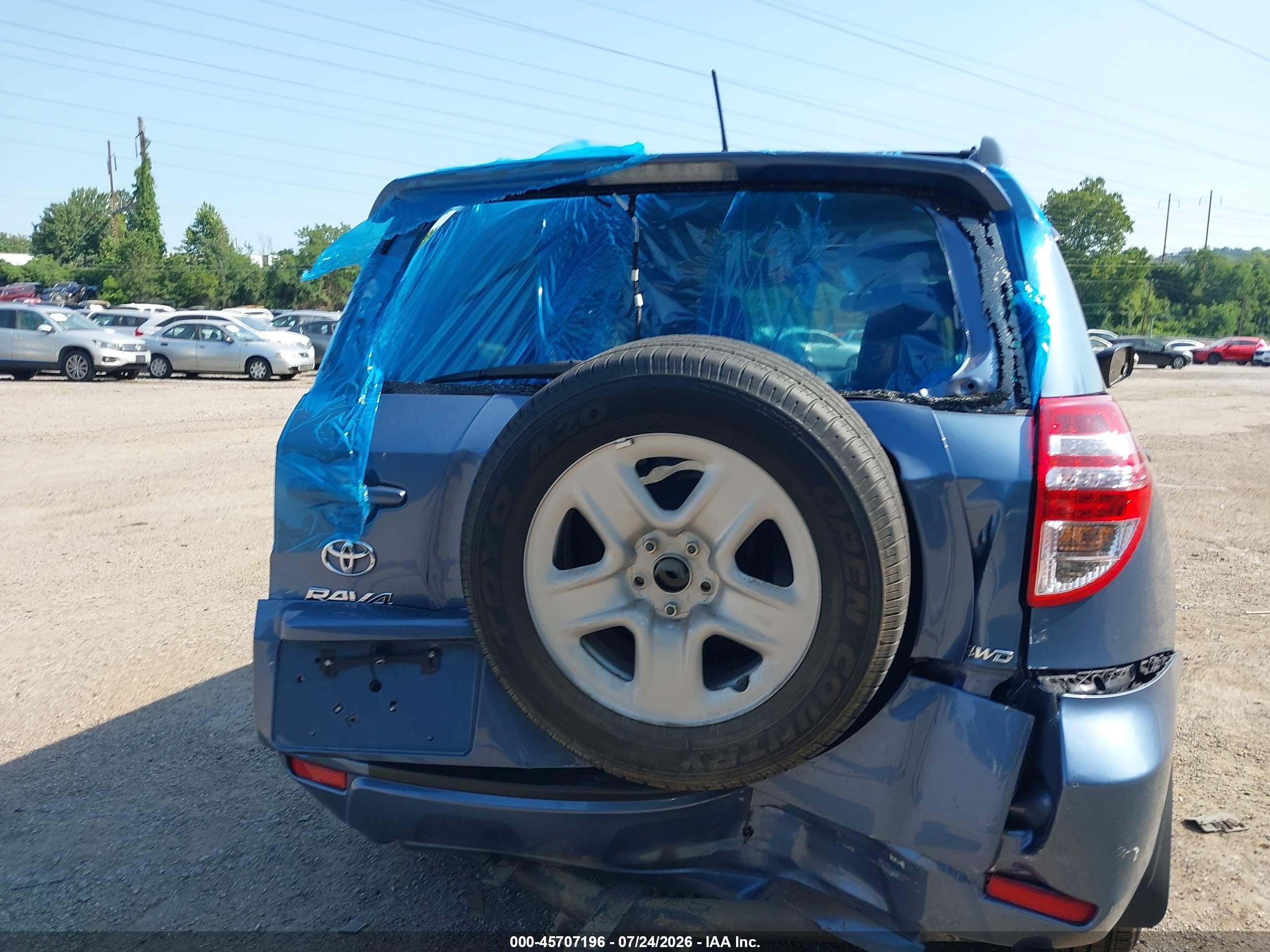 2012 Toyota Rav4   Синий vin: 2T3BF4DV3CW263975