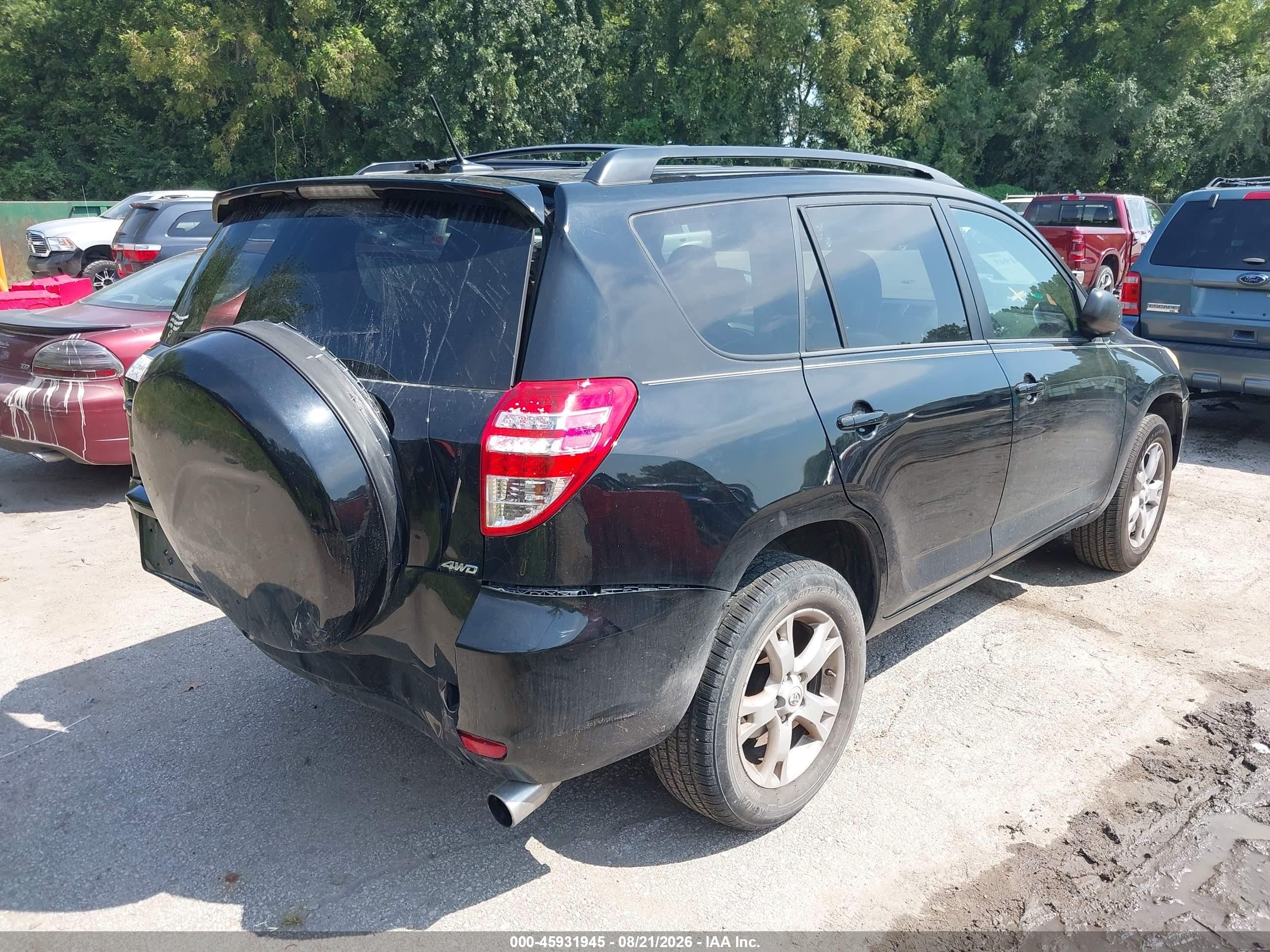 2011 Toyota Rav4   Black vin: 2T3BF4DV4BW090417