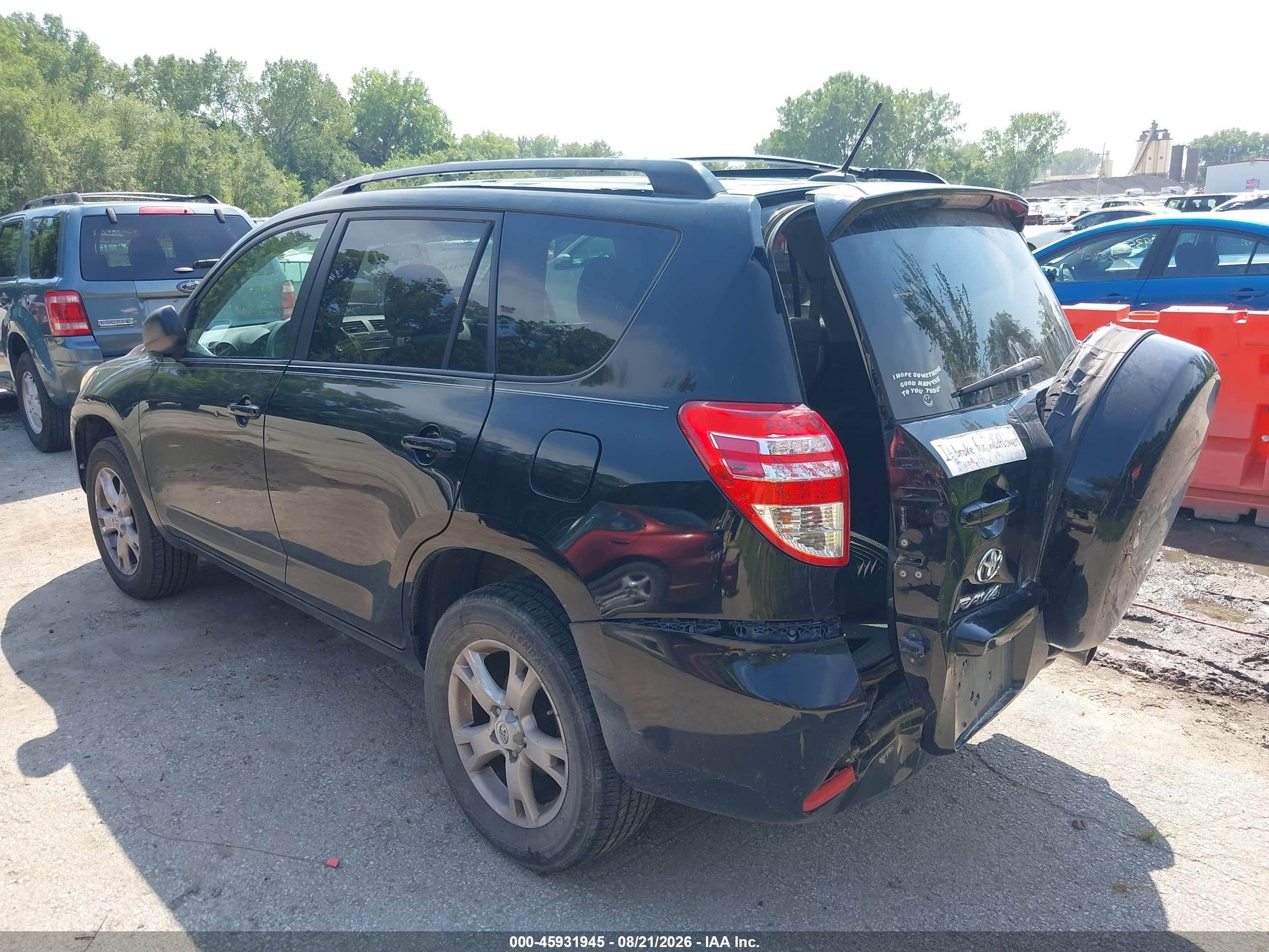 2011 Toyota Rav4   Black vin: 2T3BF4DV4BW090417