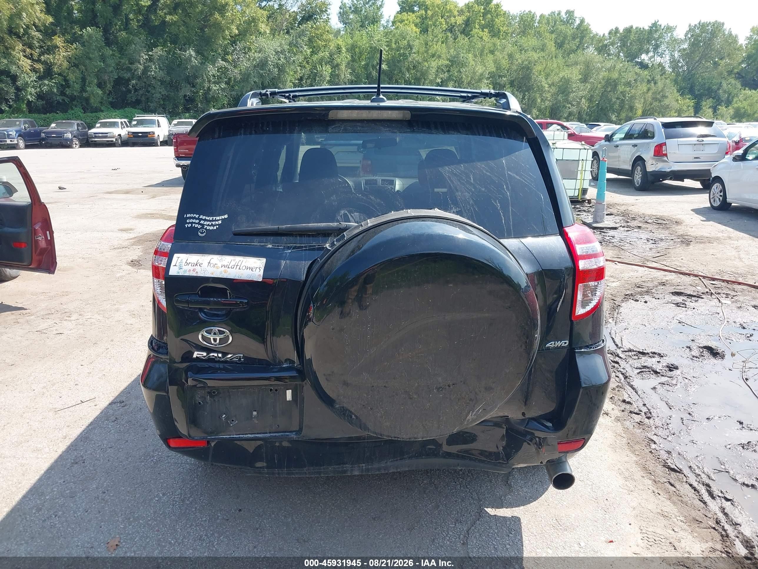 2011 Toyota Rav4   Black vin: 2T3BF4DV4BW090417