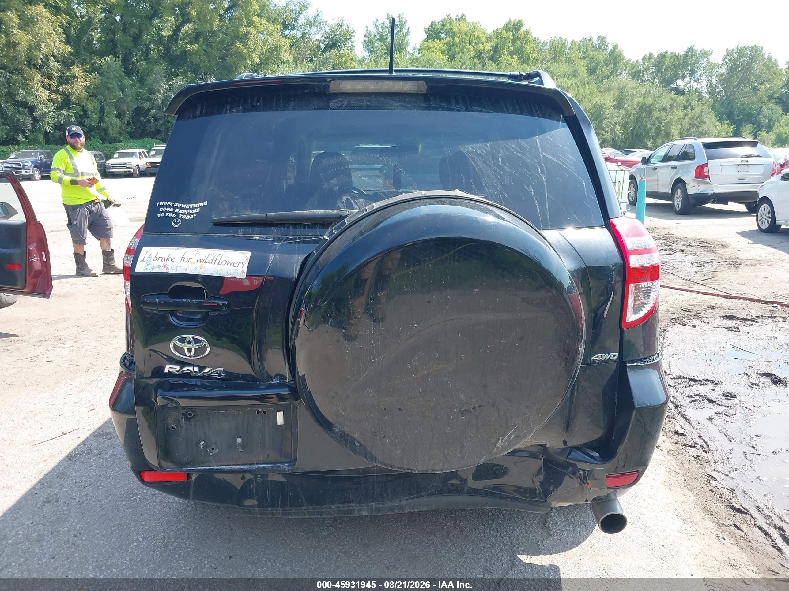 2011 Toyota Rav4   Black vin: 2T3BF4DV4BW090417