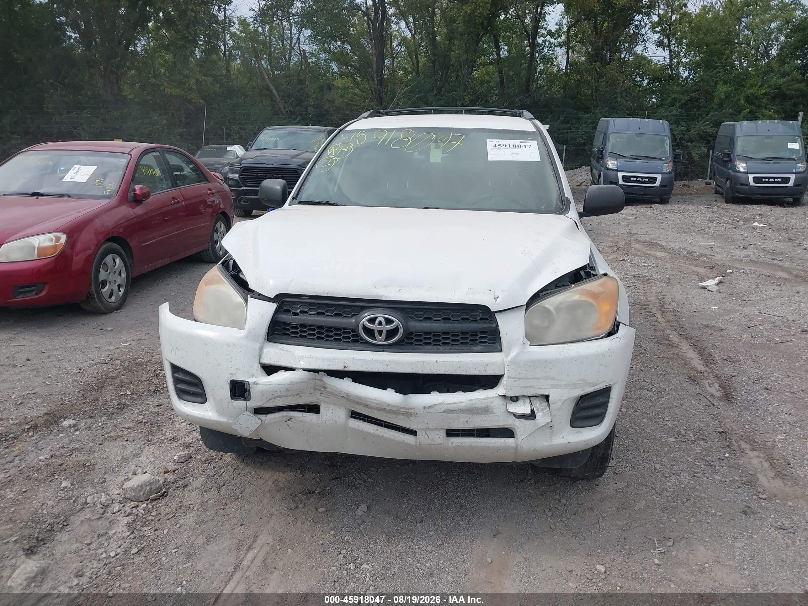2011 Toyota Rav4   White vin: 2T3BF4DV4BW111976