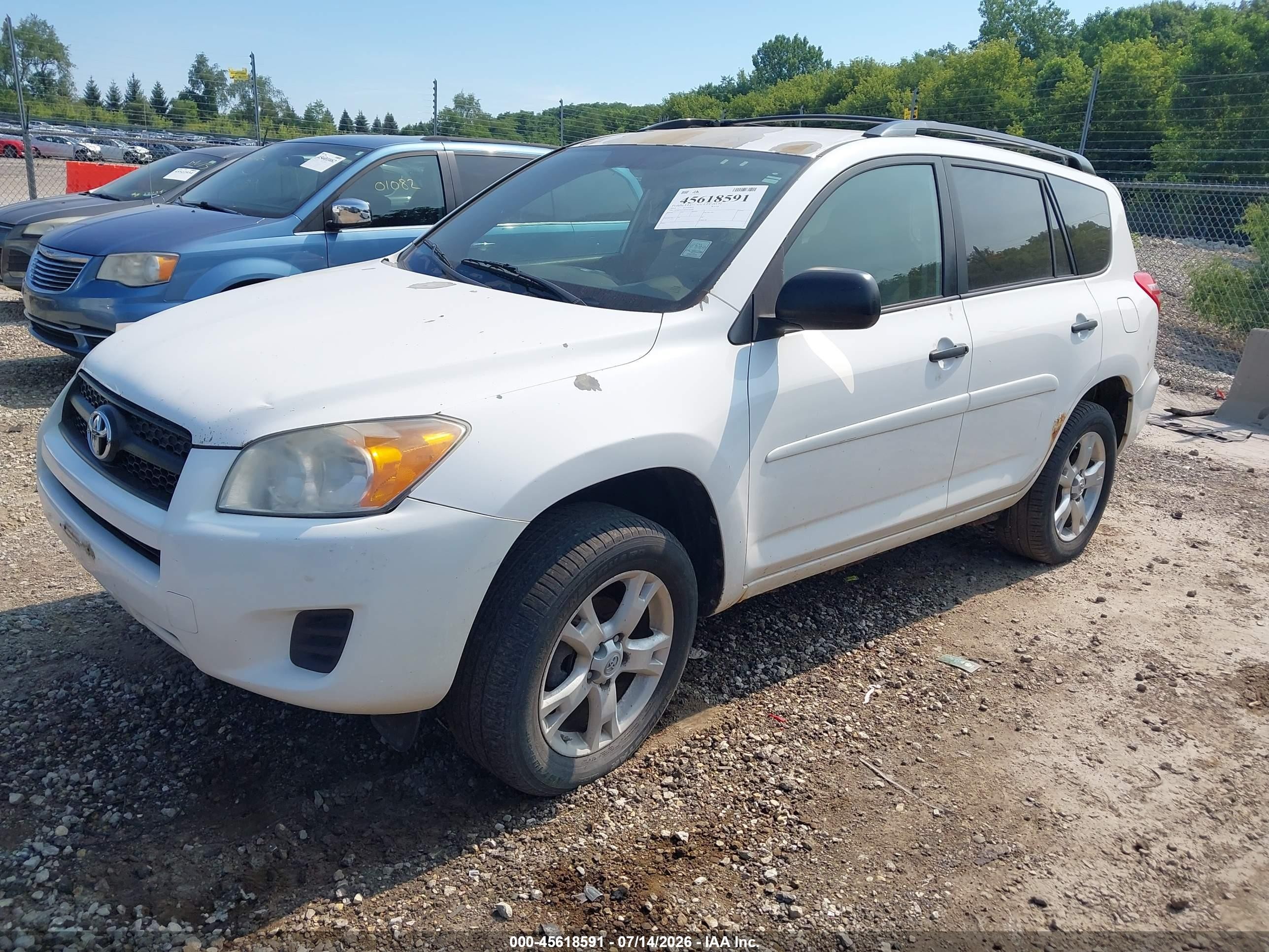 2011 Toyota Rav4   Белый vin: 2T3BF4DV4BW118300