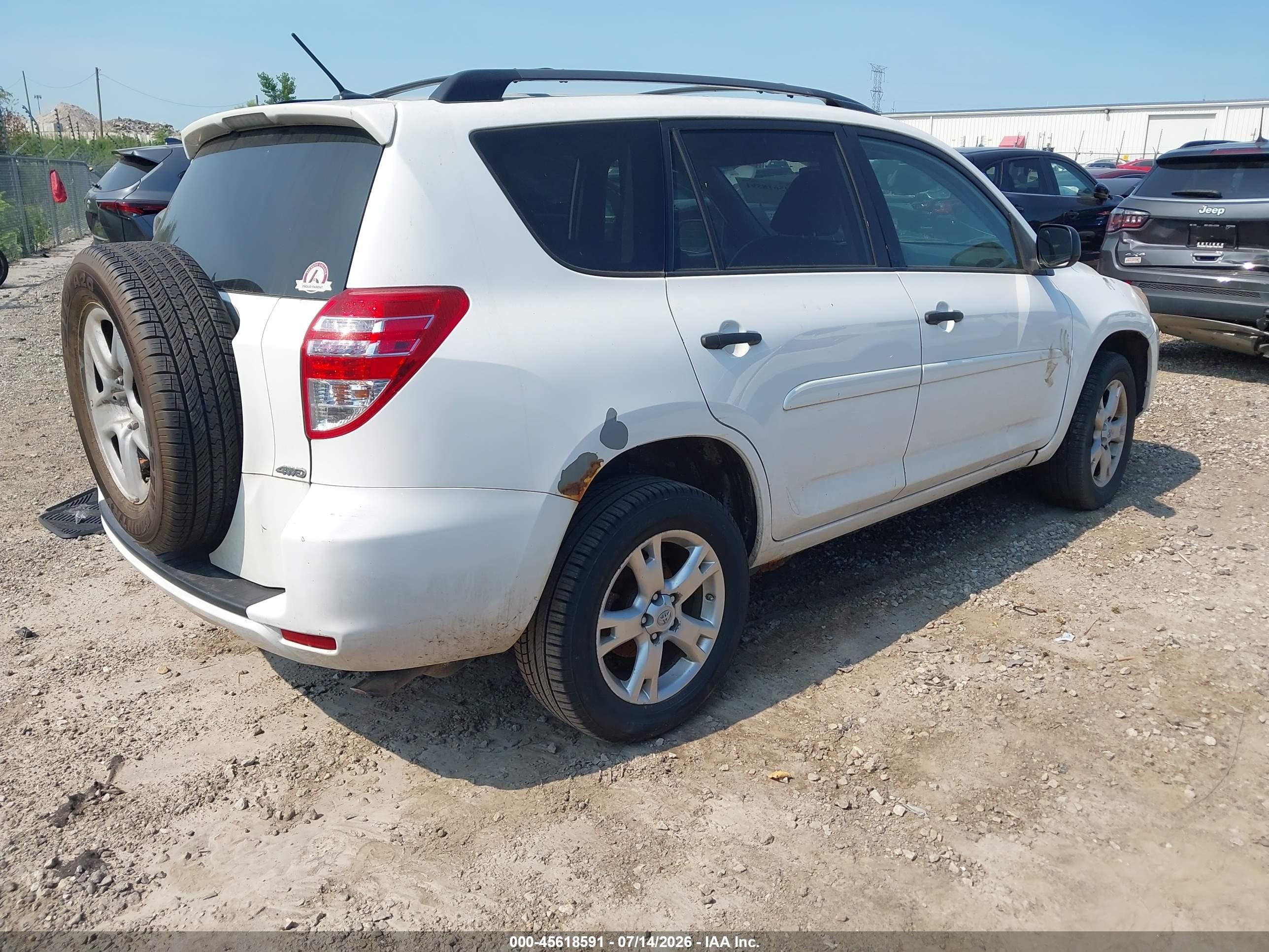 2011 Toyota Rav4   Белый vin: 2T3BF4DV4BW118300