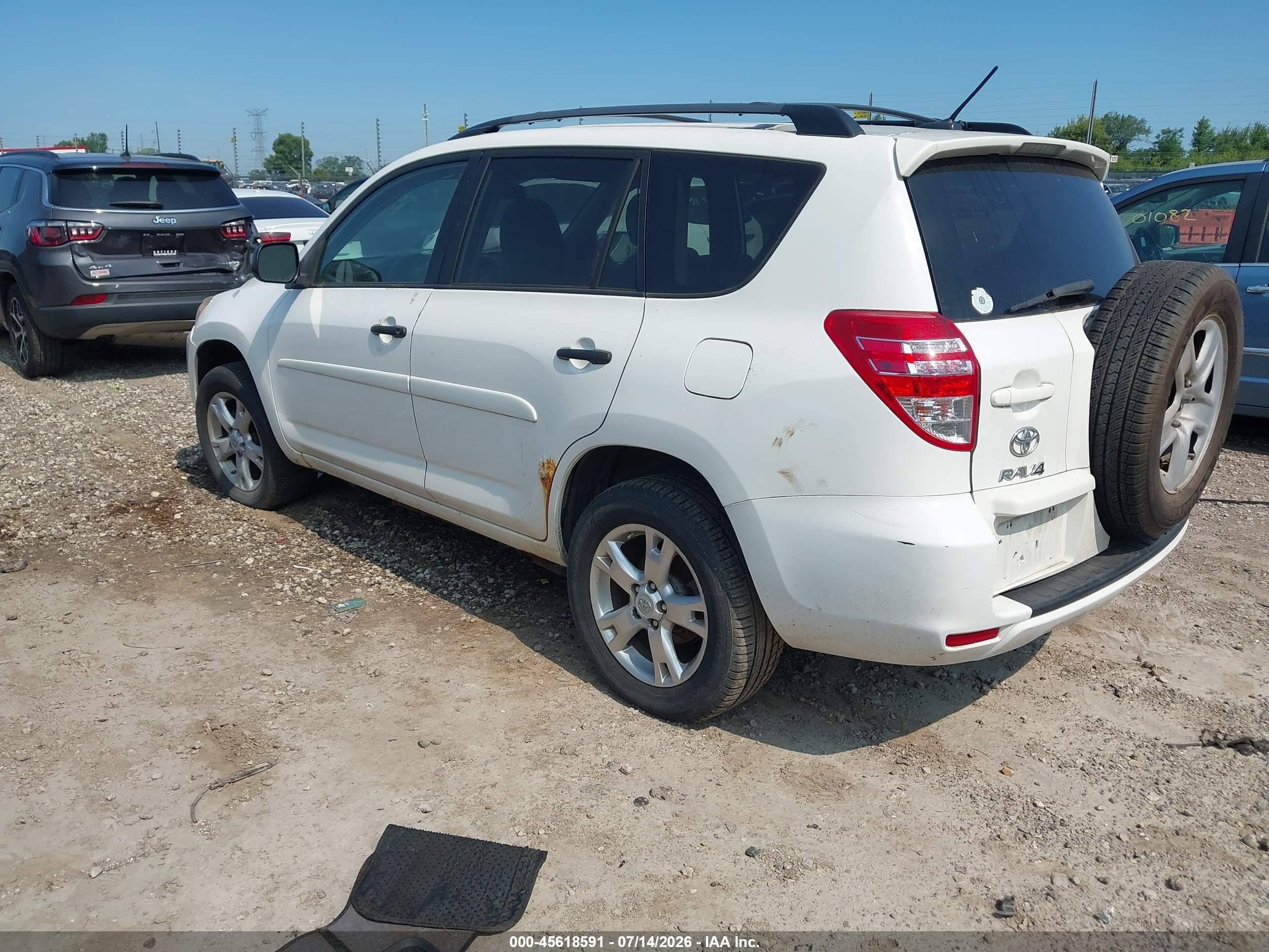 2011 Toyota Rav4   Белый vin: 2T3BF4DV4BW118300