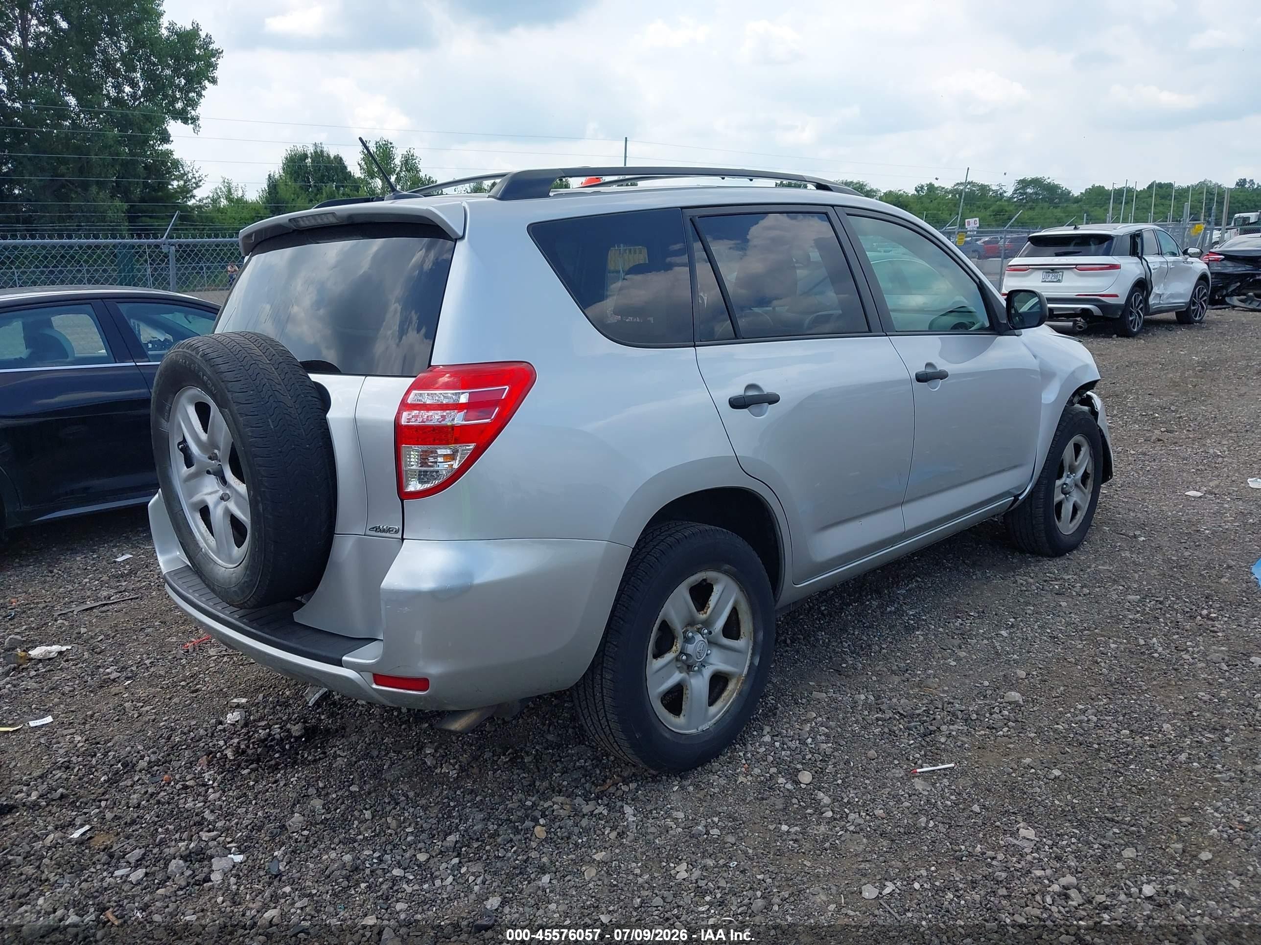 2011 Toyota Rav4   Silver vin: 2T3BF4DV4BW128700