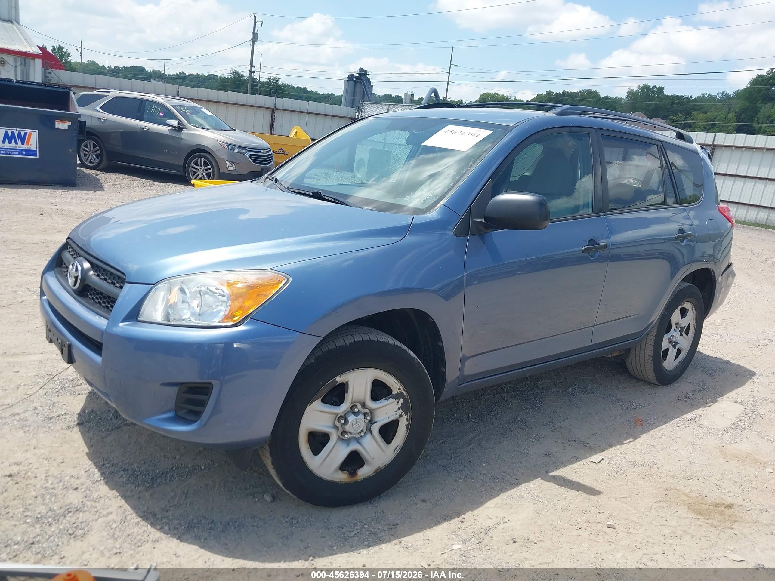 2011 Toyota Rav4   Blue vin: 2T3BF4DV4BW133279